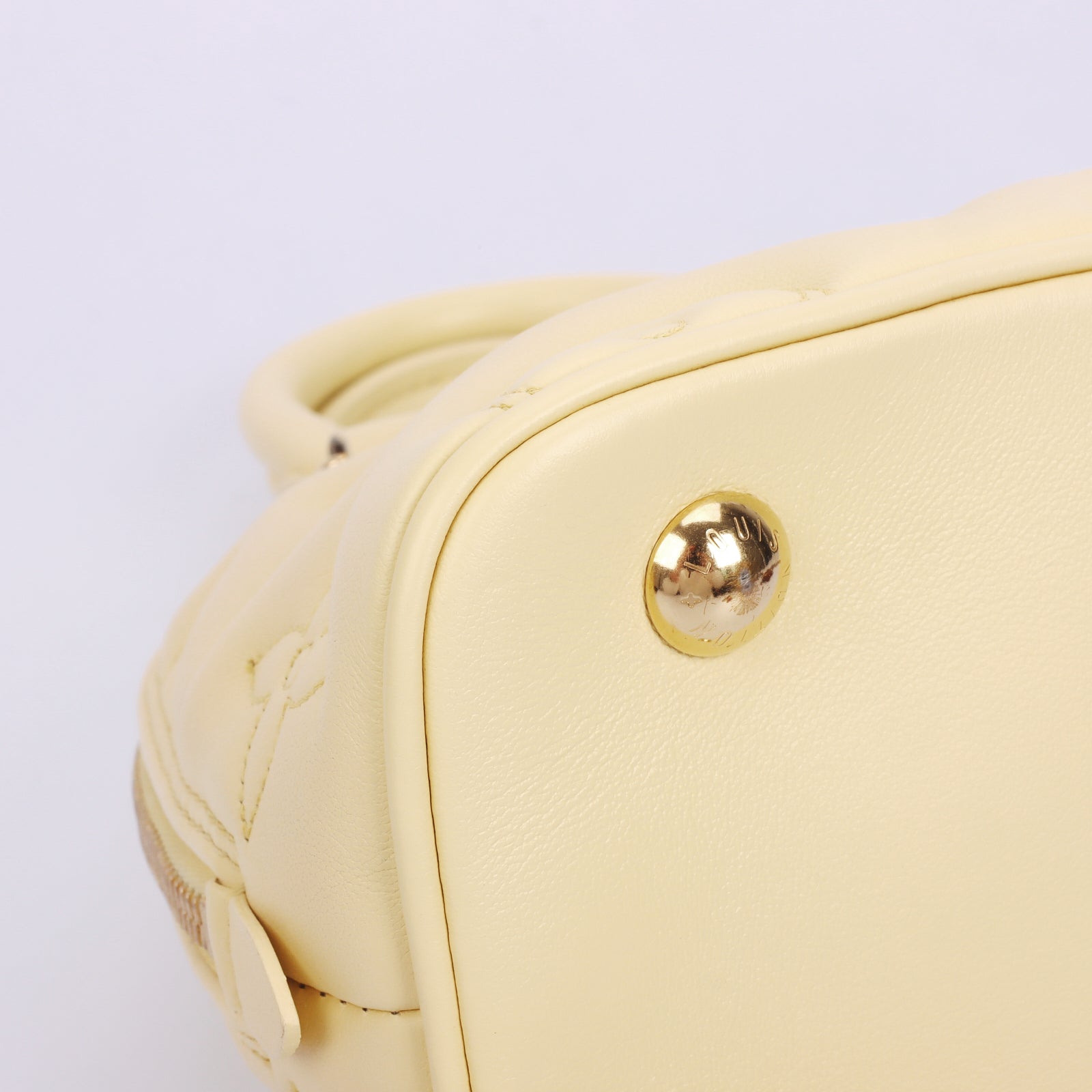 Pre-Owned Louis Vuitton Bubblegram Pale Yellow Alma BB - Authenticated
