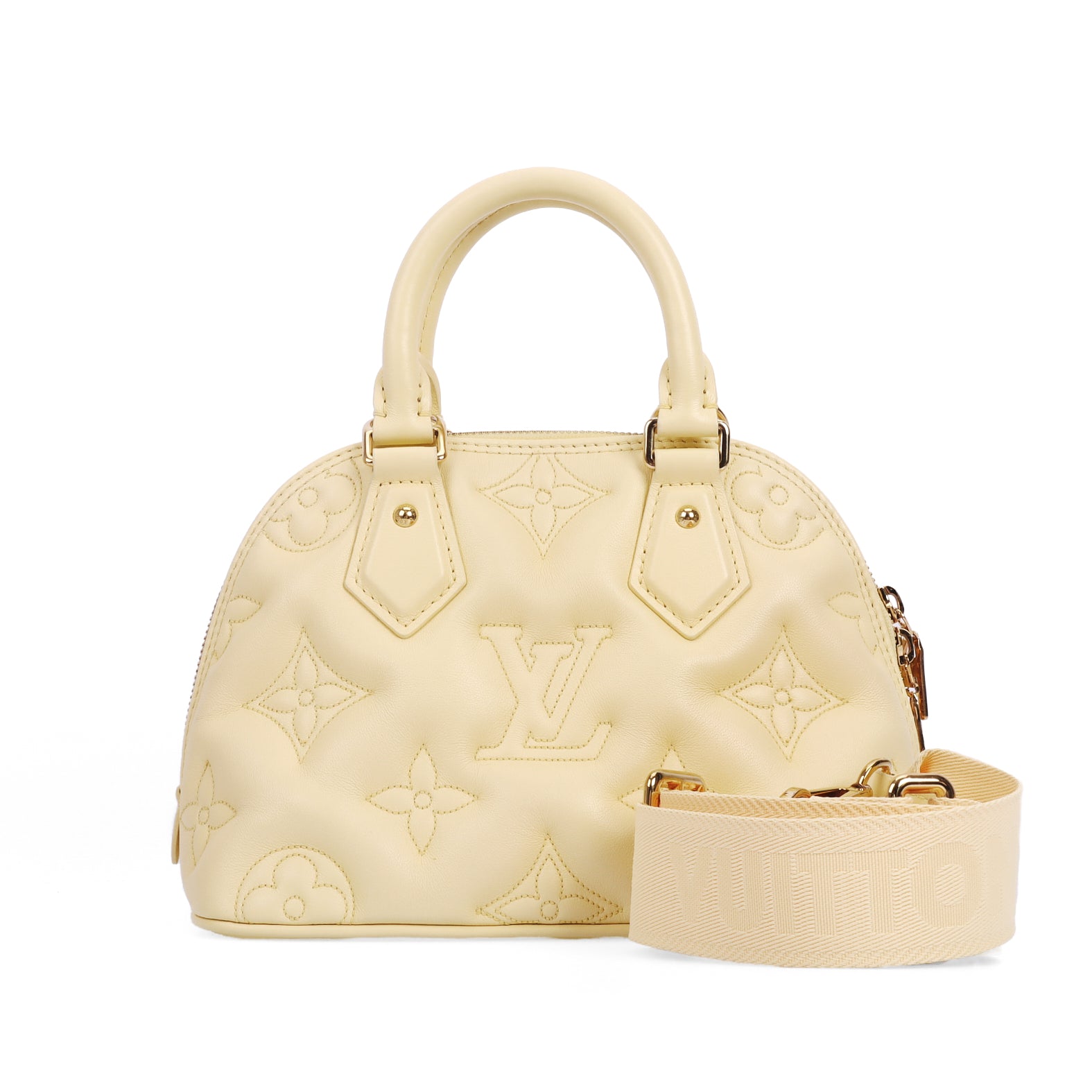 Pre-Owned Louis Vuitton Bubblegram Pale Yellow Alma BB - Authenticated