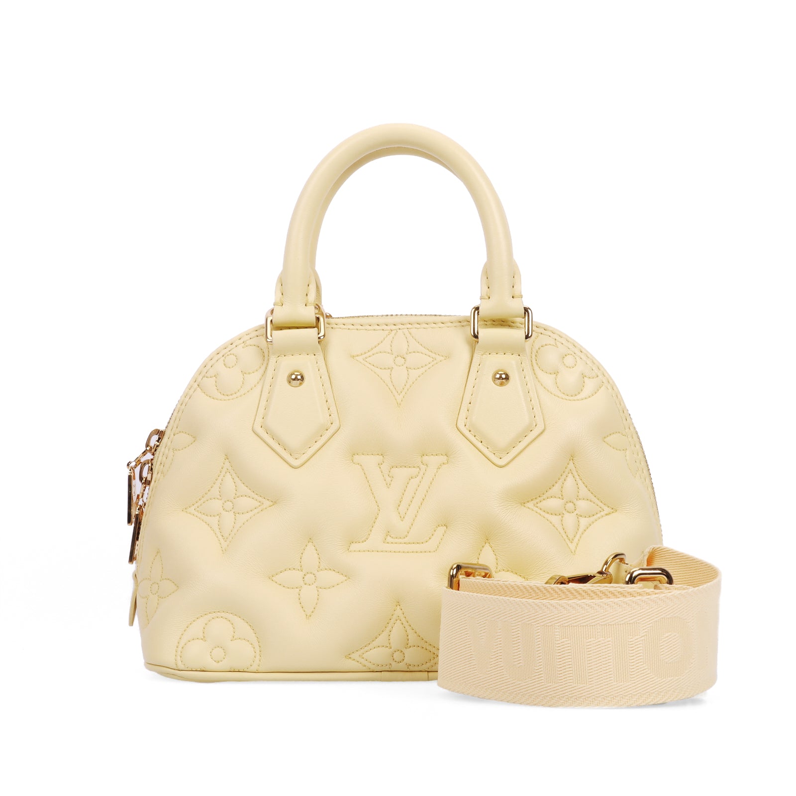 Pre-Owned Louis Vuitton Bubblegram Pale Yellow Alma BB - Authenticated