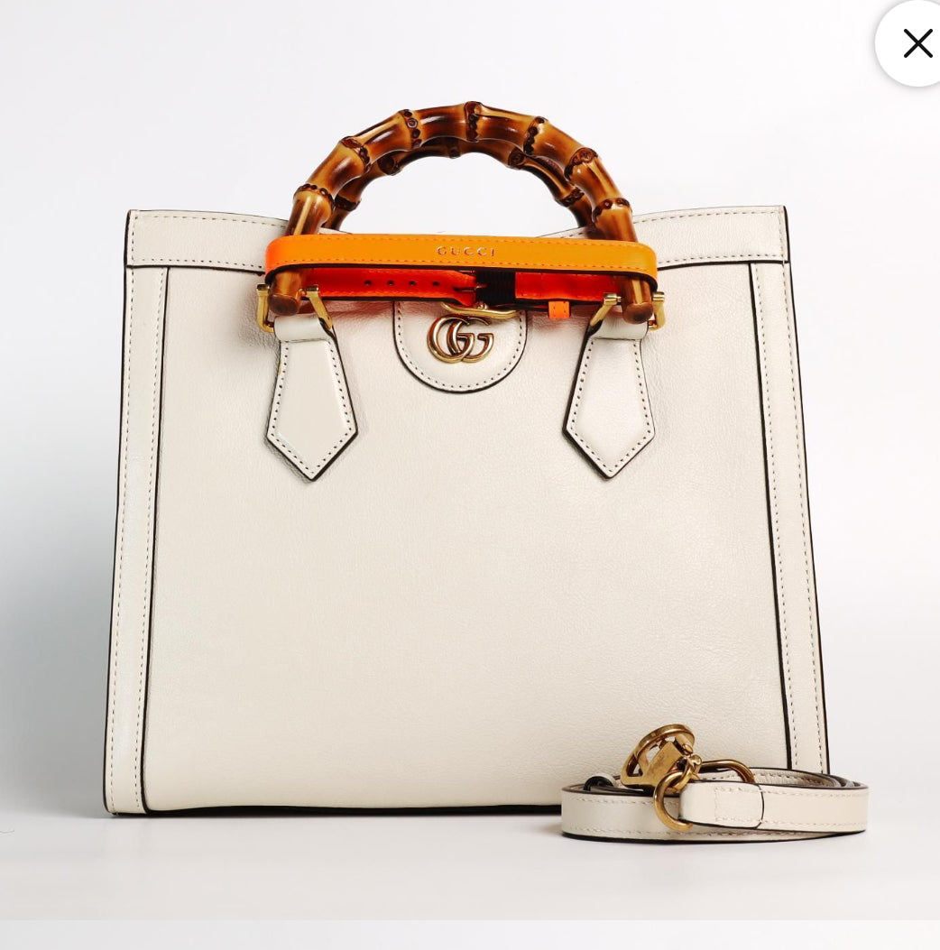 Pre-Owned Gucci Diana Bag Cream - Authenticated