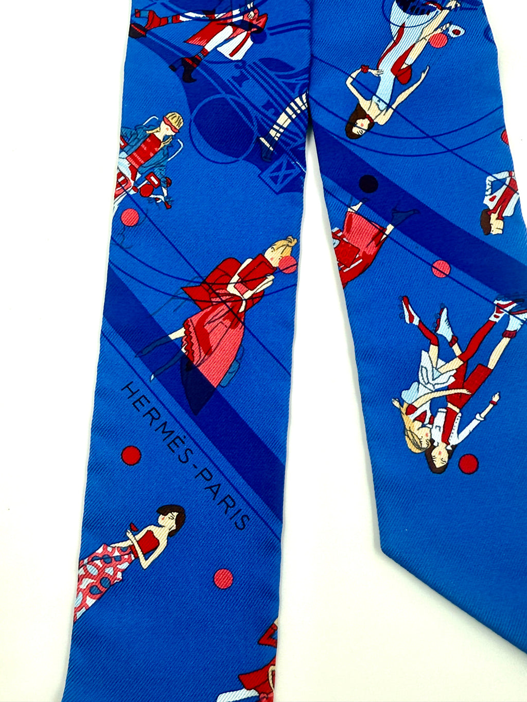 Hermès Ex-Libris Les Parisiennes Silk Twilly Scarf - Pre Owned Authentic