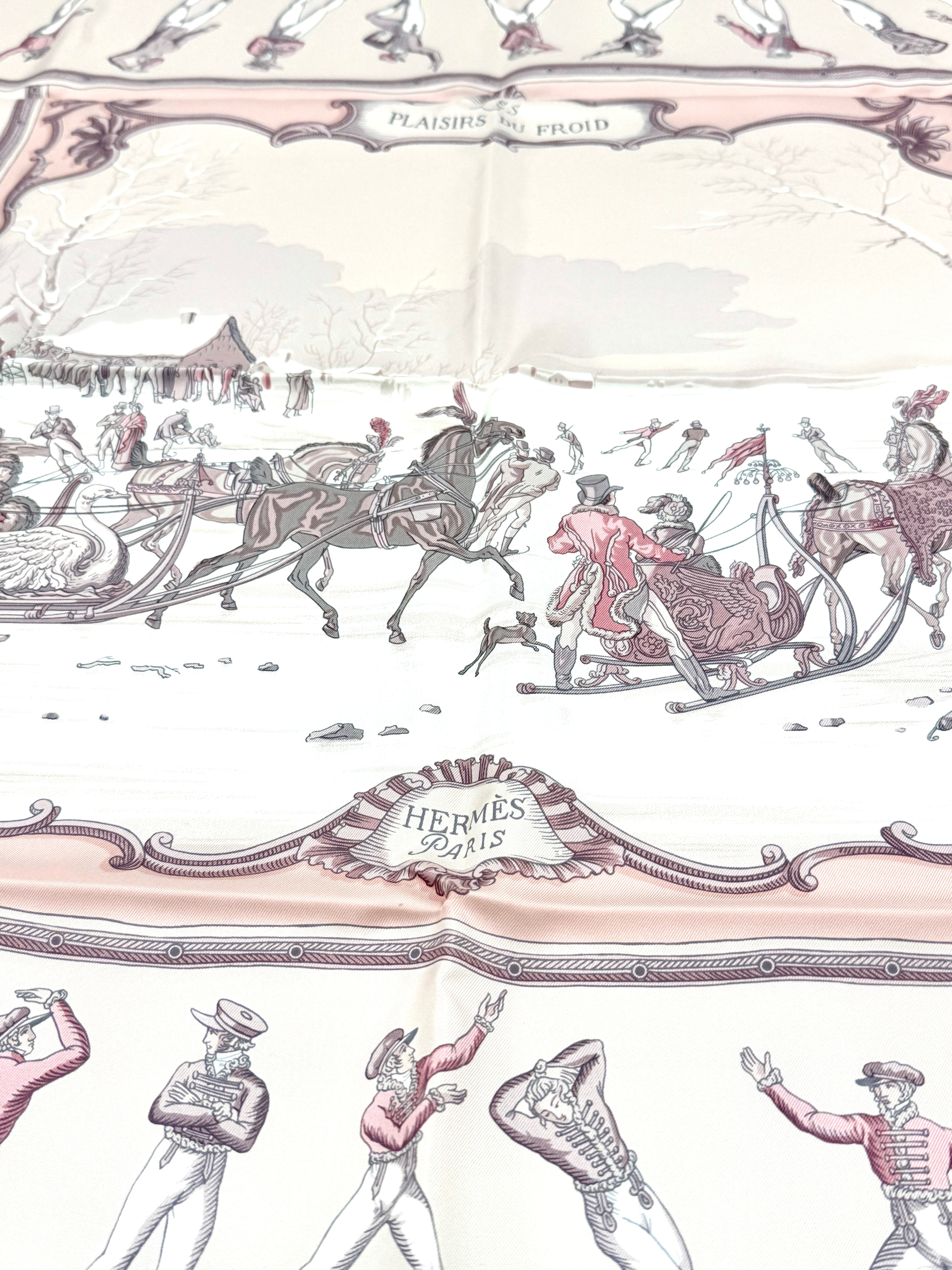 Hermès Plaisirs Du Froid Silk Scarf - Brand New with Box & Tags