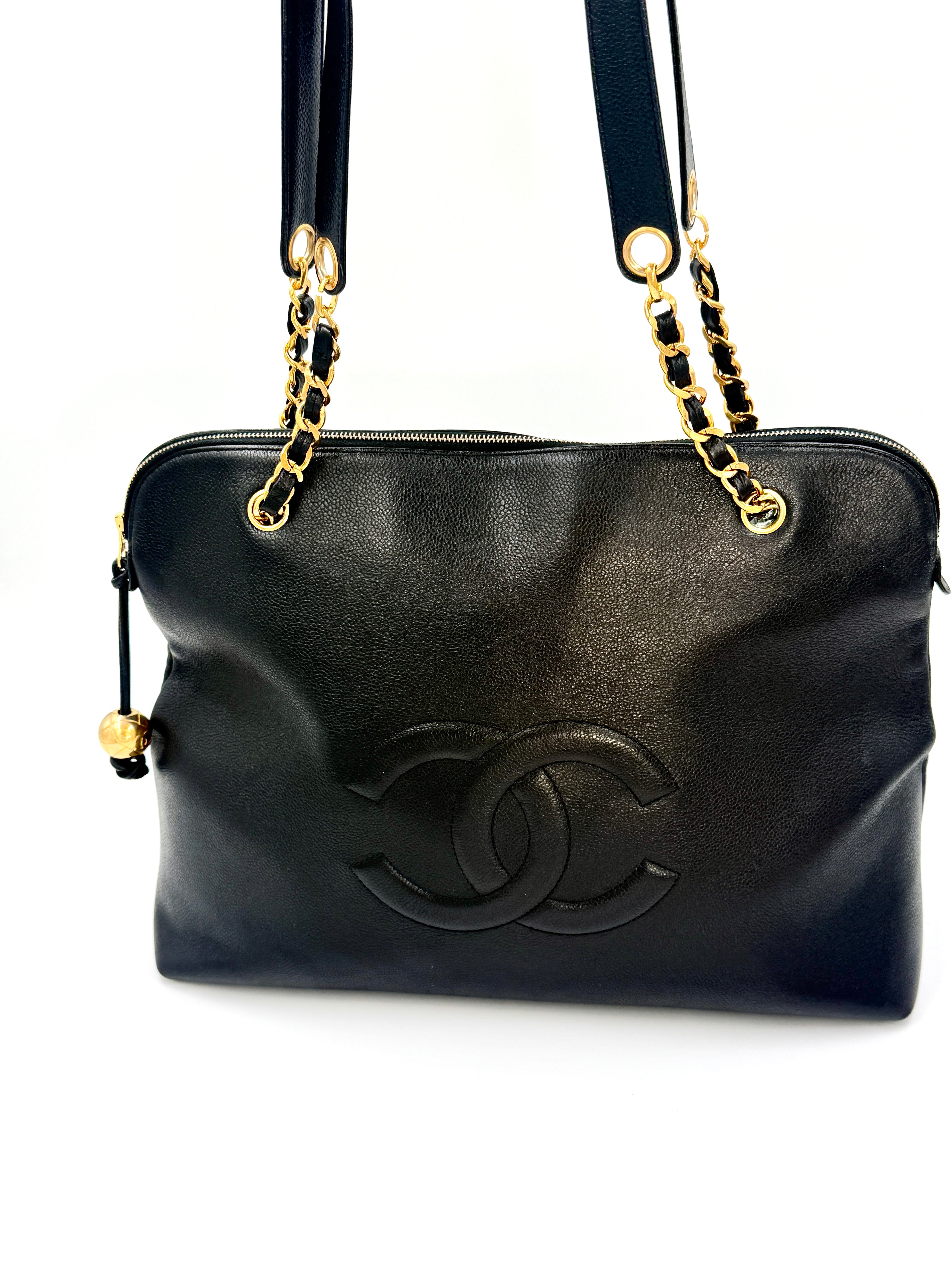 Chanel Caviar Leather CC Shoulder Bag Series 3 1994-1996 - Pre Owned Authentic