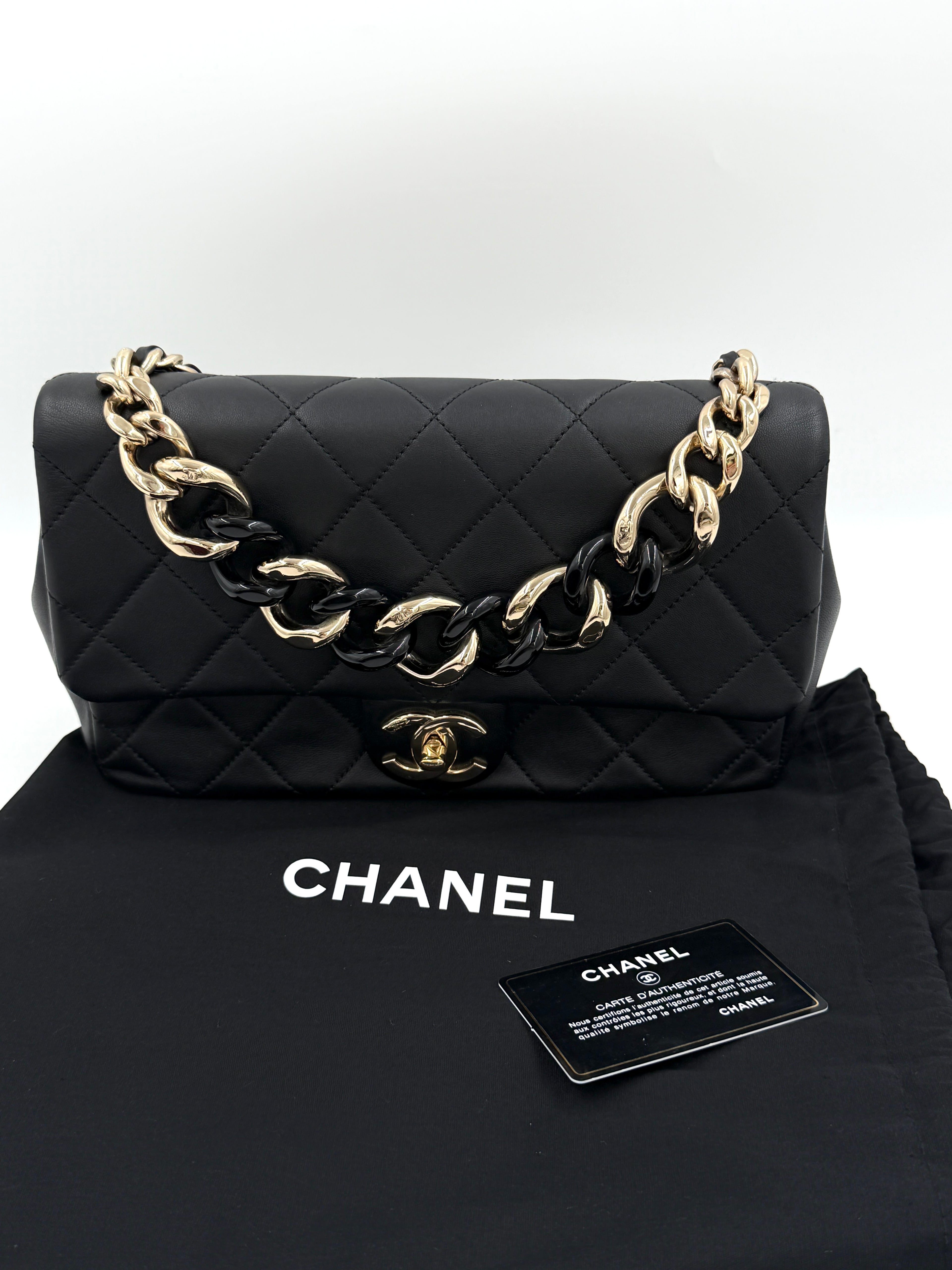 Pre-Owned Chanel Elegant Chain Flap Bag Cruise 2019/20 - Authenticated