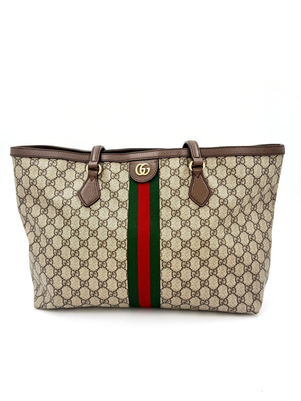 Gucci GG Supreme Monogram Ophidia Large Tote - Pre Owned Authentic