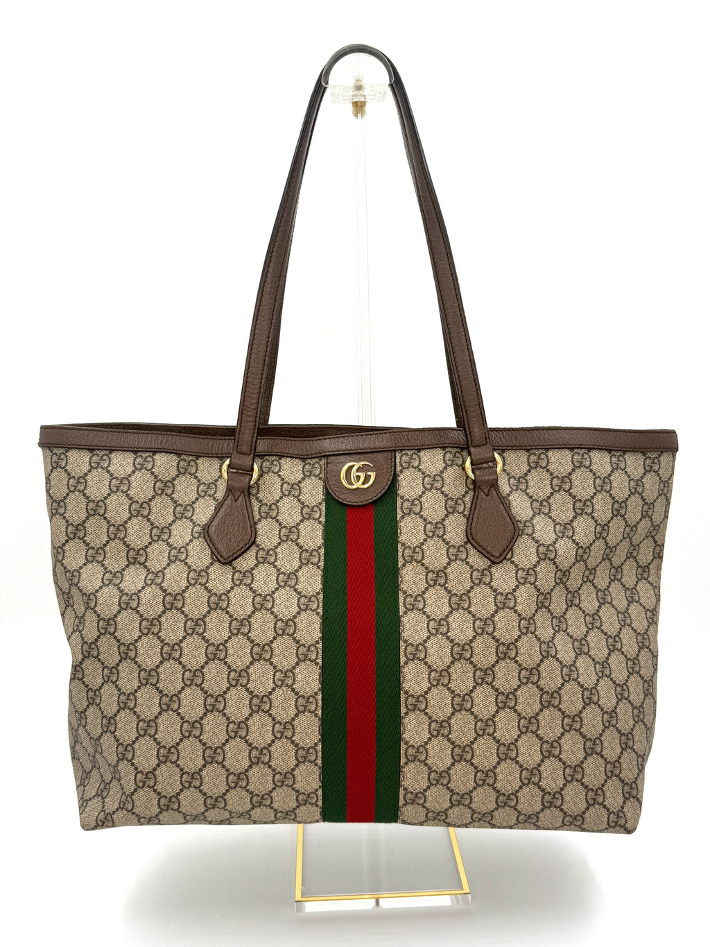 Gucci GG Supreme Monogram Ophidia Large Tote - Pre Owned Authentic