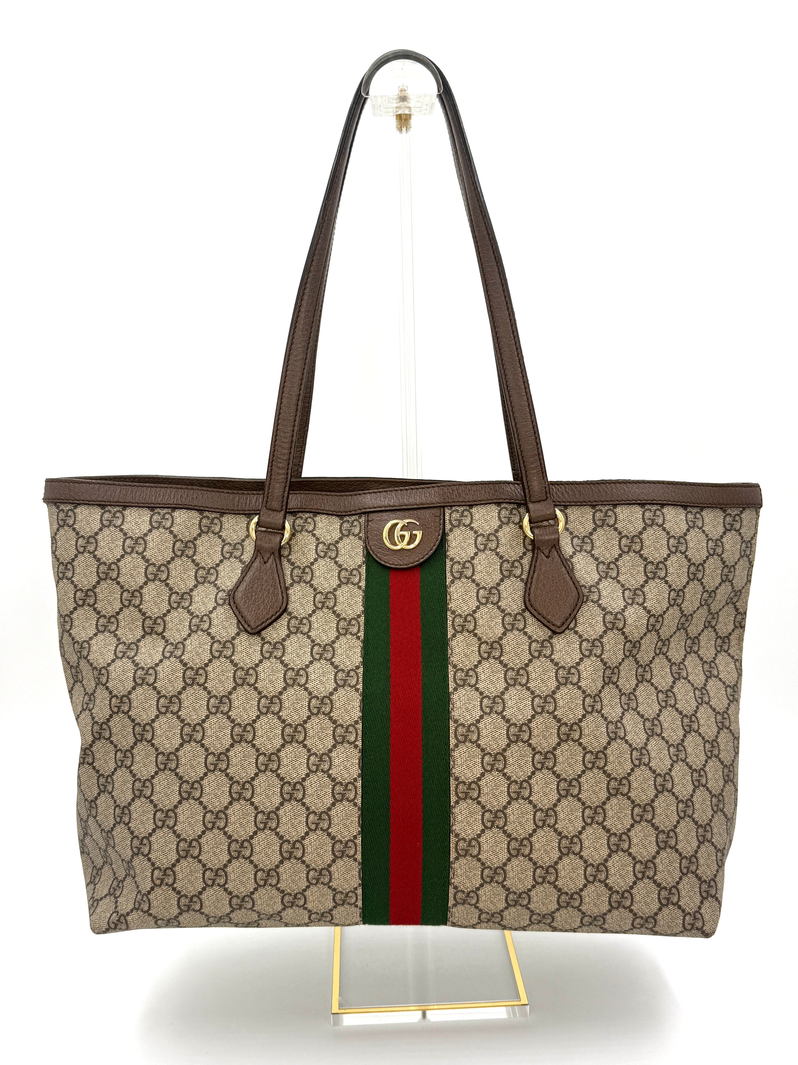 Gucci GG Supreme Monogram Ophidia Large Tote - Pre Owned Authentic