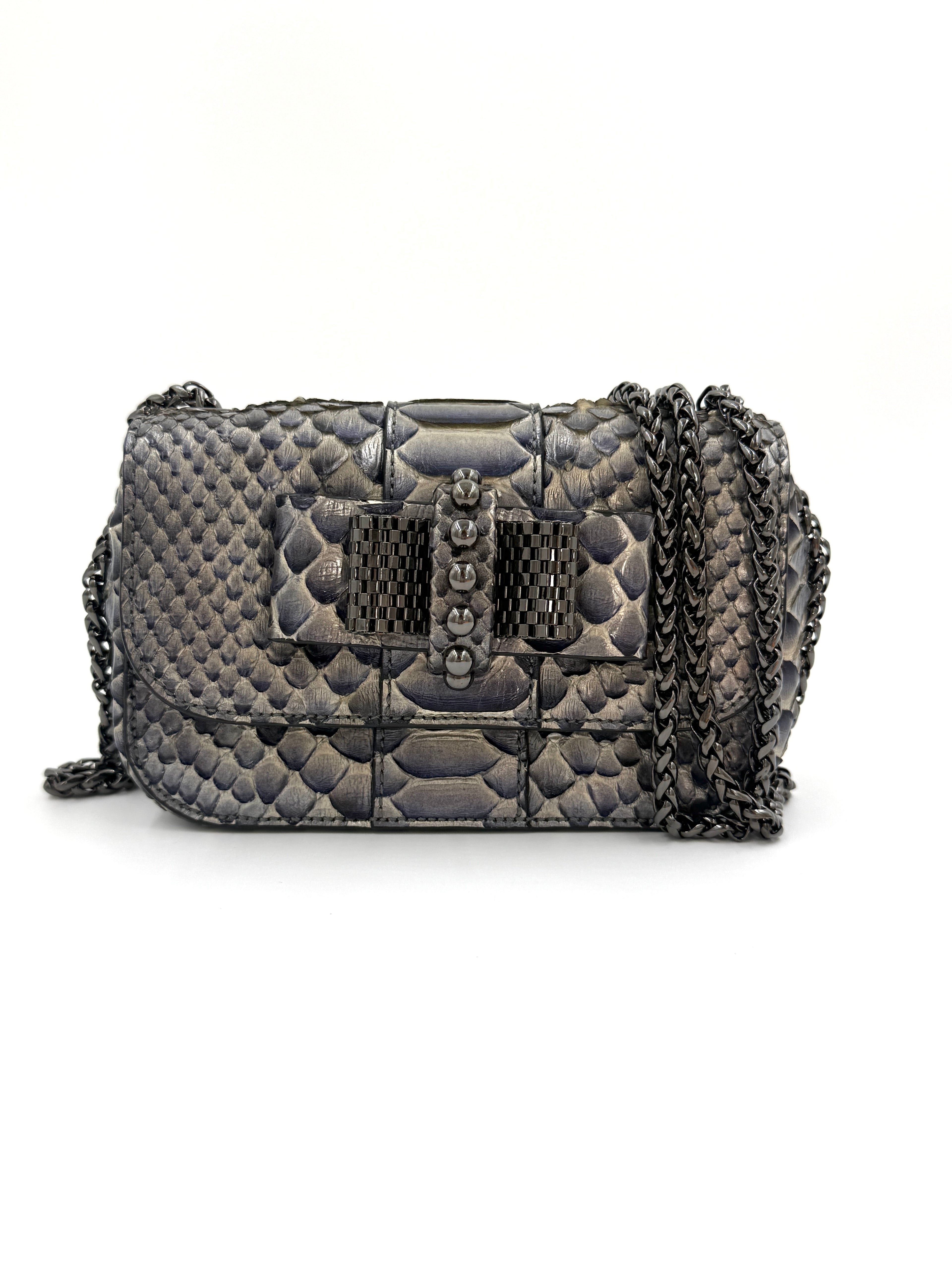 Christian Louboutin Sweet Charity Mini Python Shoulder Bag - Pre Owned Authentic