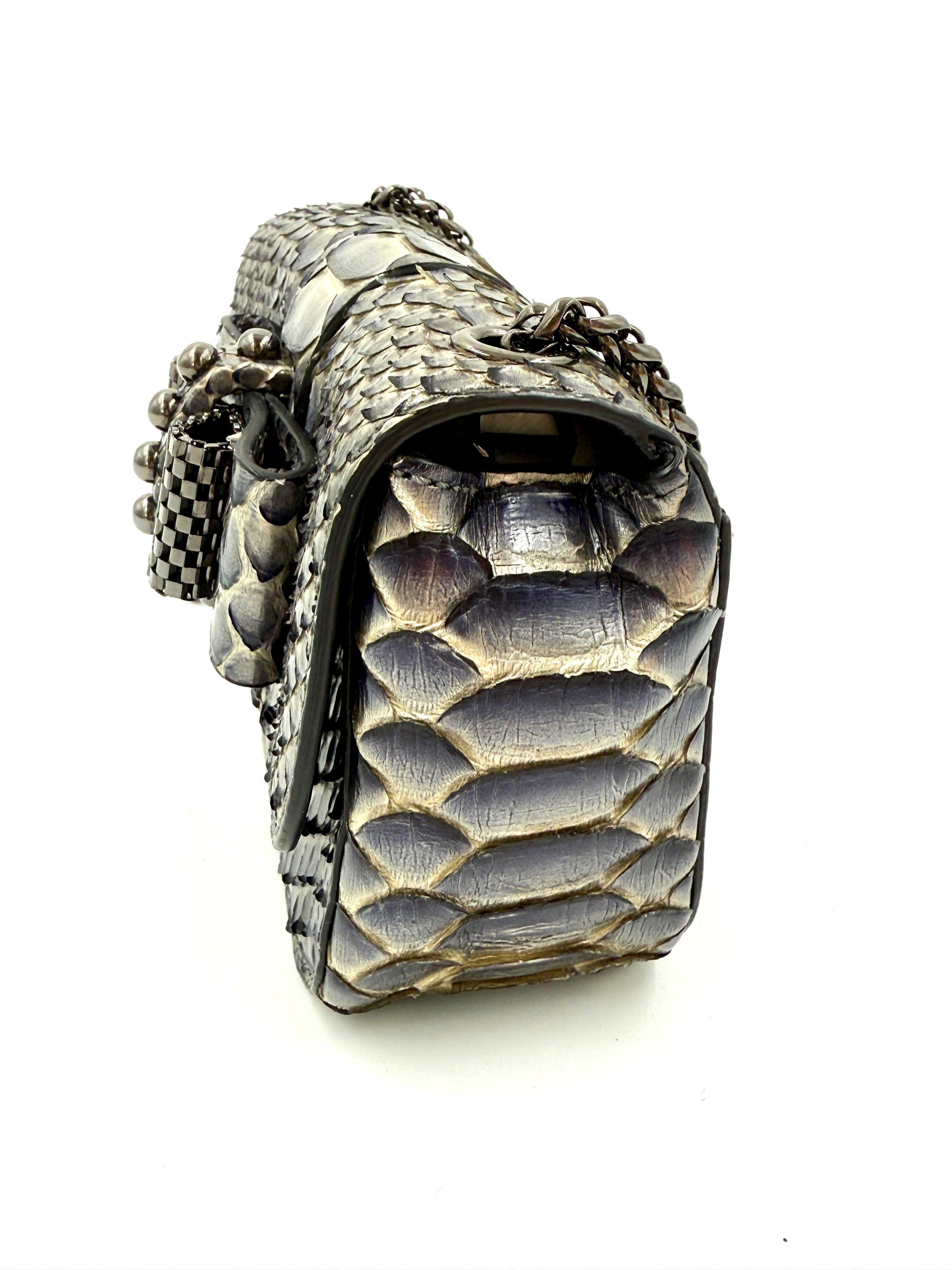 Christian Louboutin Sweet Charity Mini Python Shoulder Bag - Pre Owned Authentic