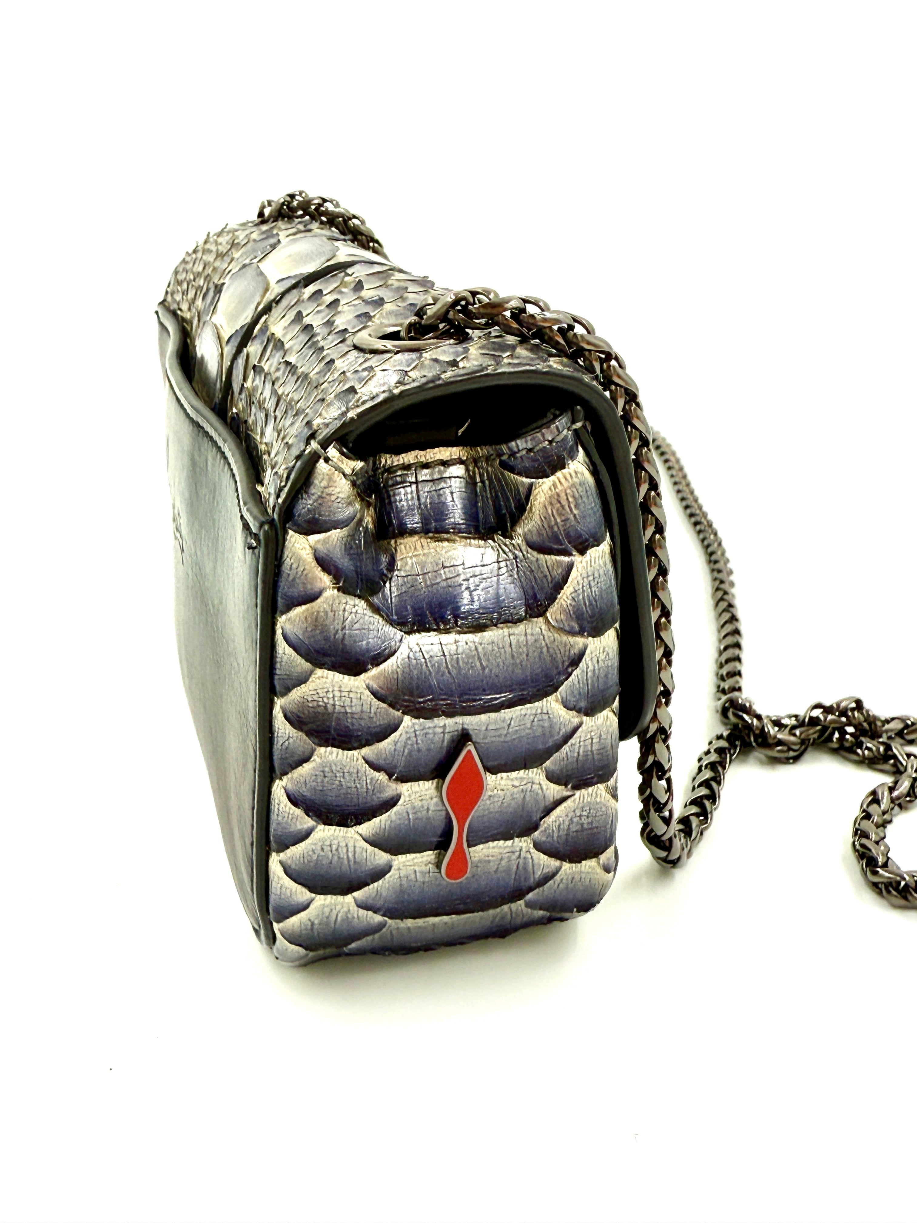 Christian Louboutin Sweet Charity Mini Python Shoulder Bag - Pre Owned Authentic