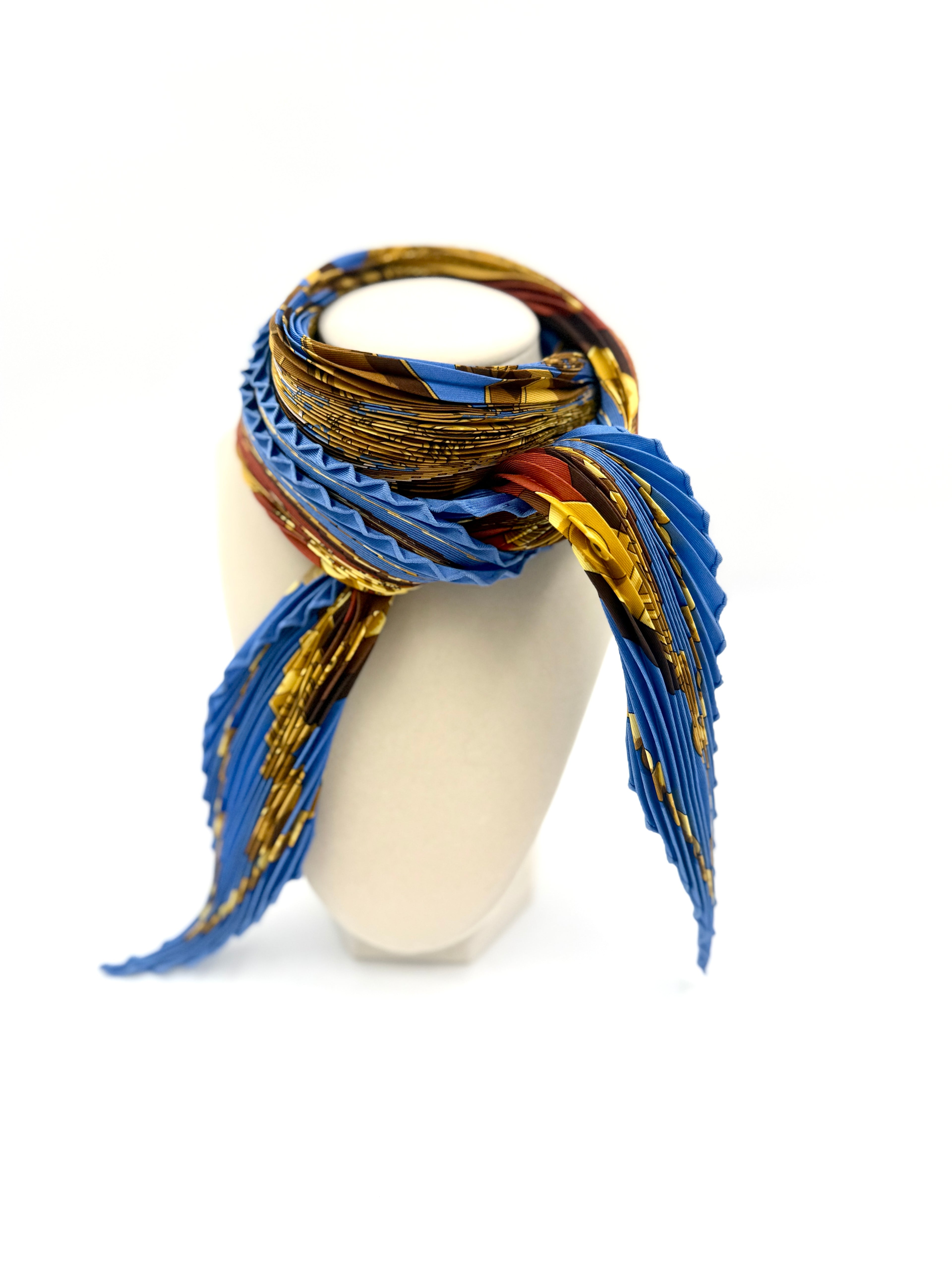 Hermes Pleated Scarf "Les Jardins D'Andalousie" - Pre Owned Authentic