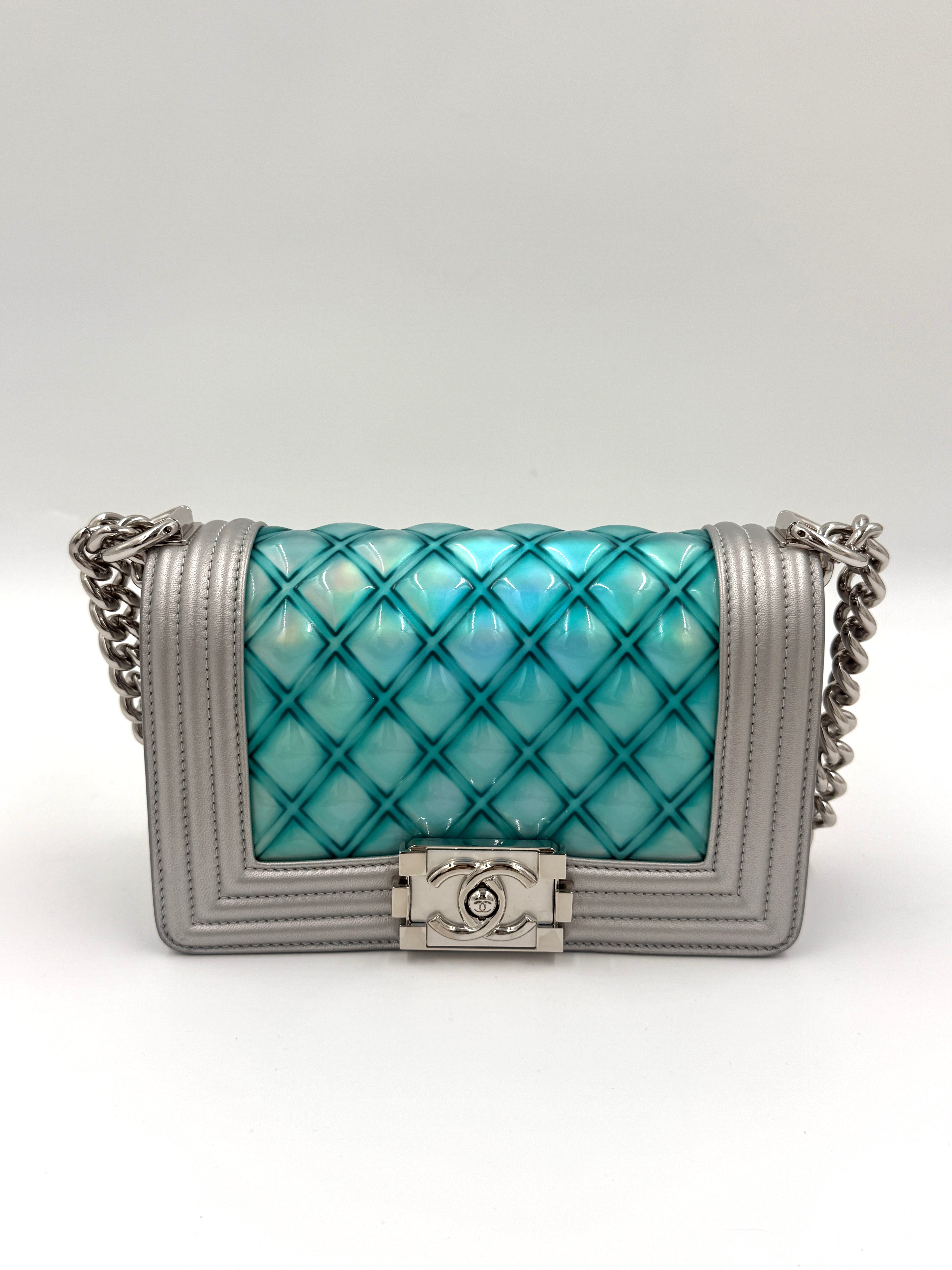 Chanel Small Water Boy Flap Bag - Mermaid Iridescent - Pre Owned Authentic