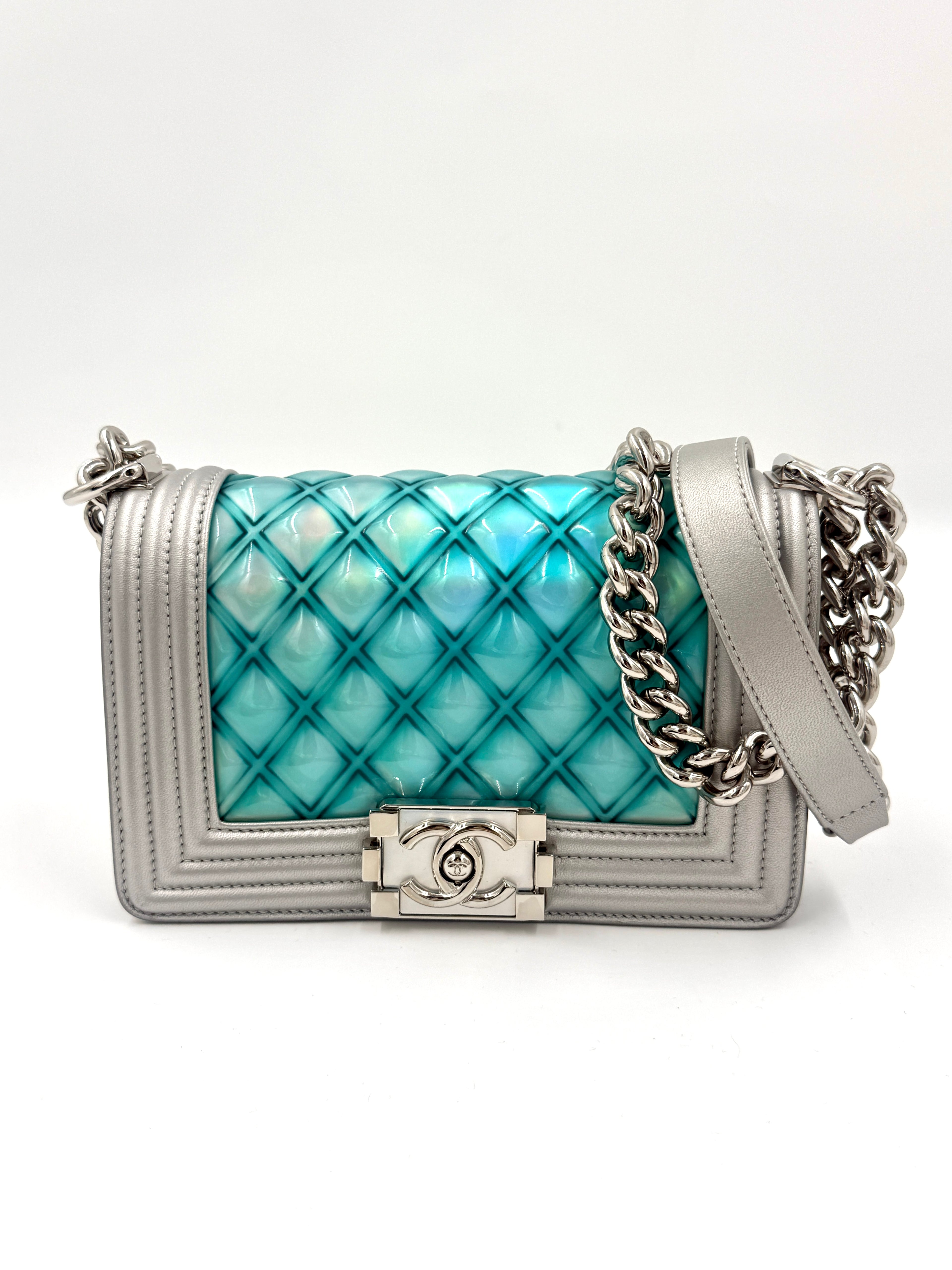 Chanel Small Water Boy Flap Bag - Mermaid Iridescent - Pre Owned Authentic