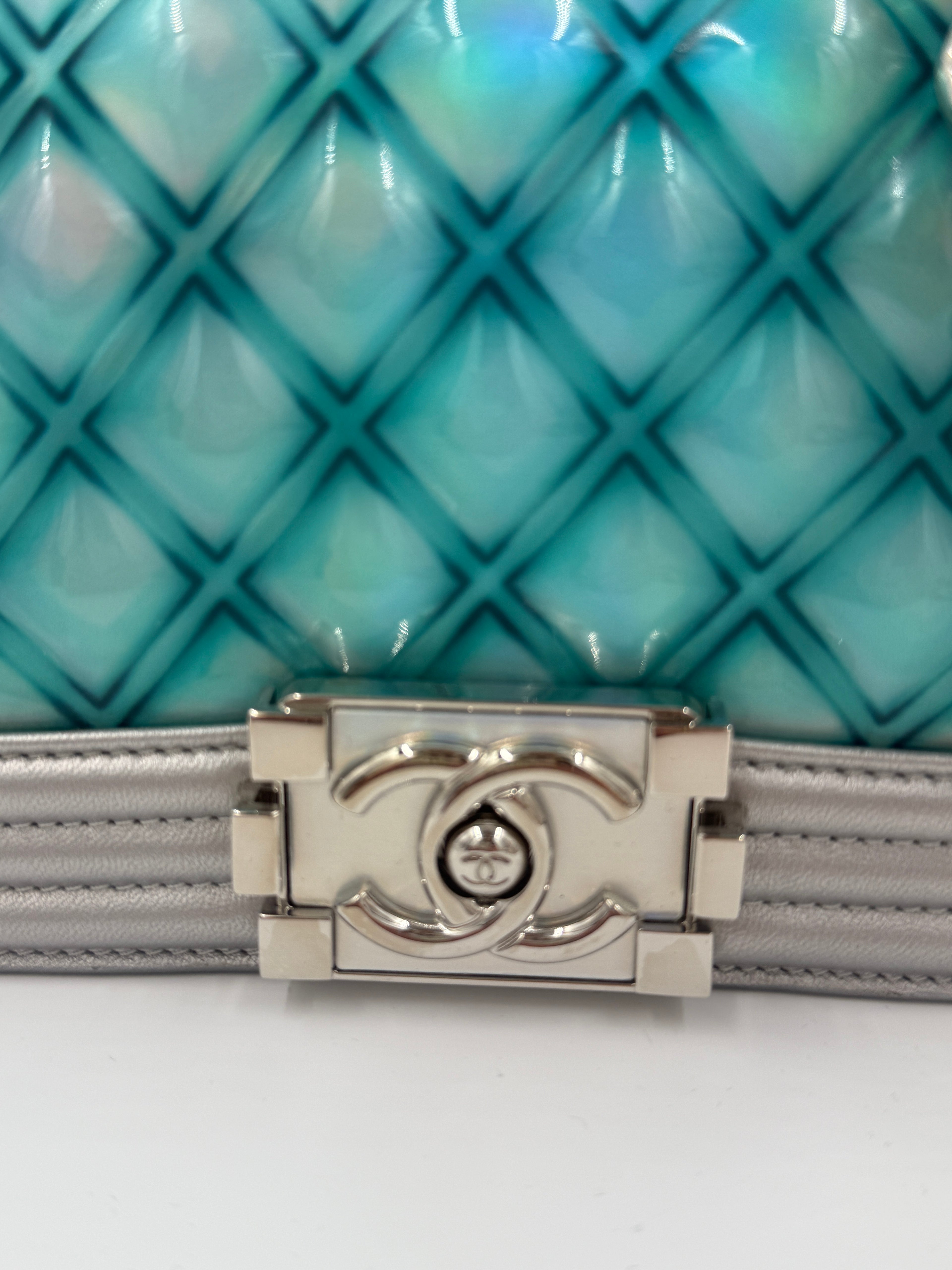 Chanel Small Water Boy Flap Bag - Mermaid Iridescent - Pre Owned Authentic