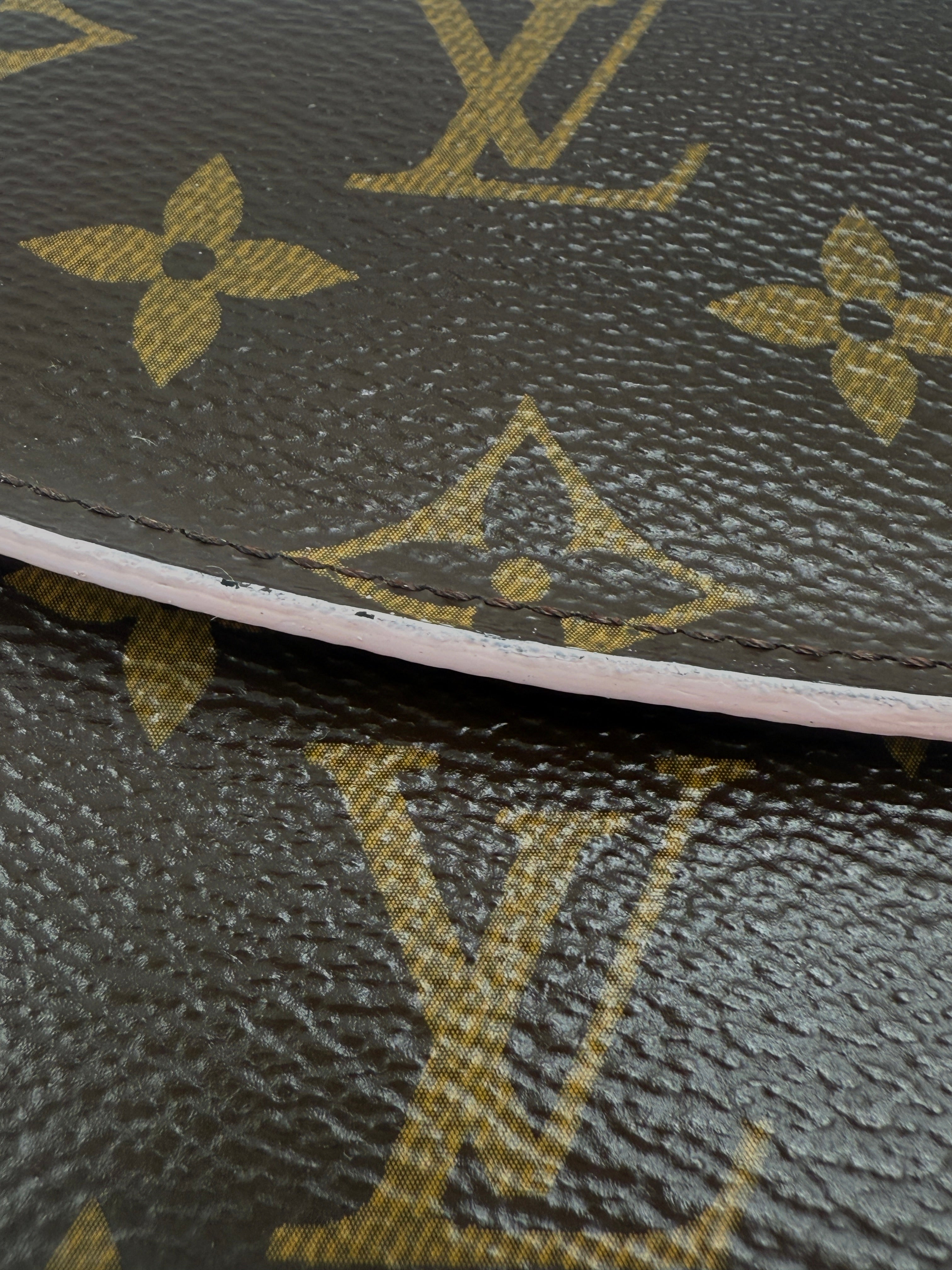 LOUIS VUITTON  Monogram Bloom Flower Emilie Wallet with Added Chain and Insert Pre Owned Authentic