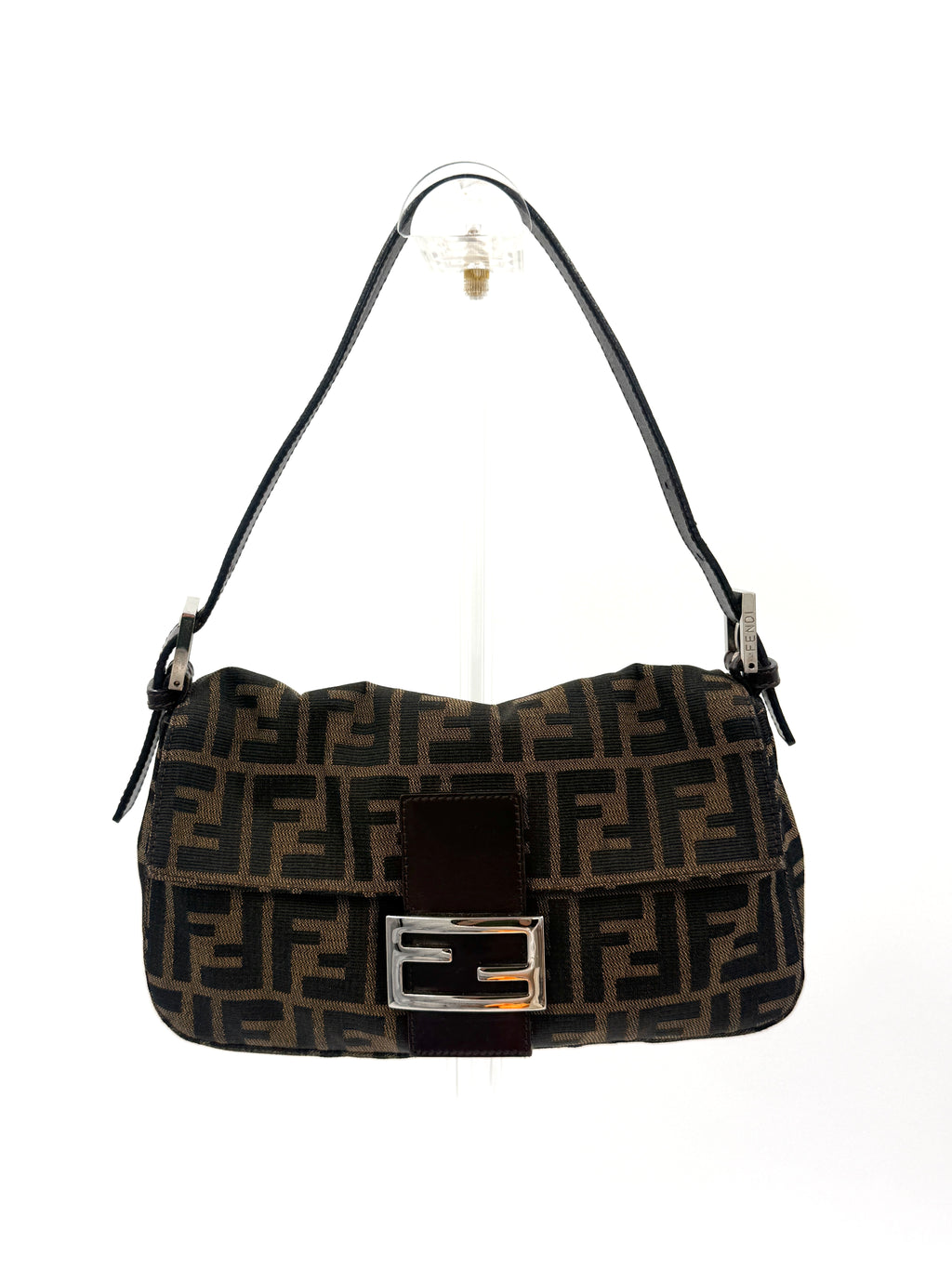 Fendi Baguette Classic Zucca Print Fendi Monogram Pre Owned Authentic