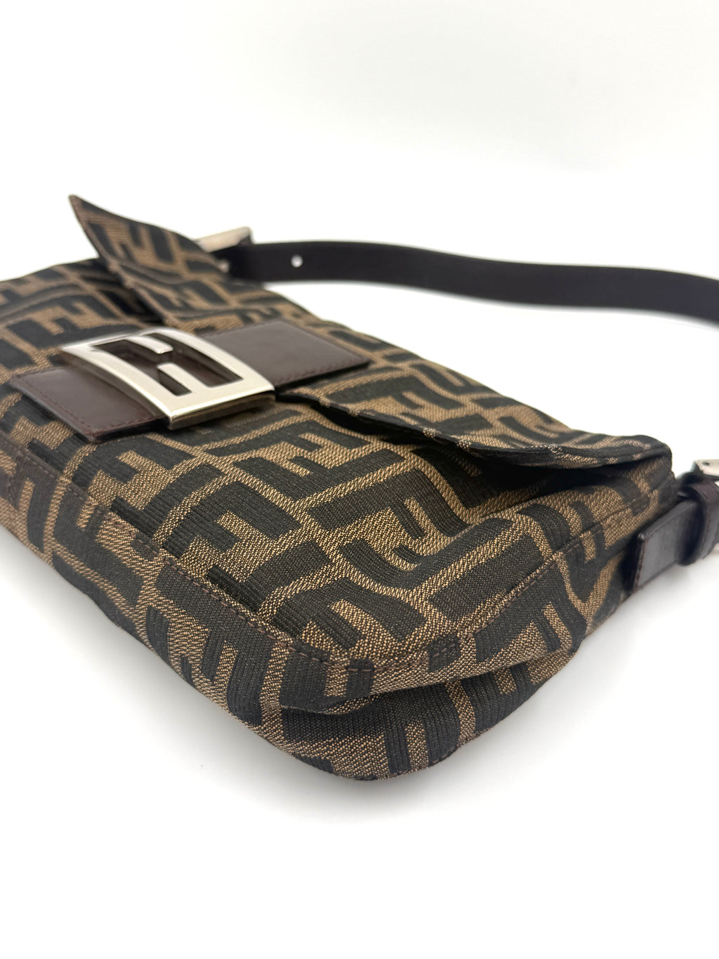 Fendi Baguette Classic Zucca Print Fendi Monogram Pre Owned Authentic