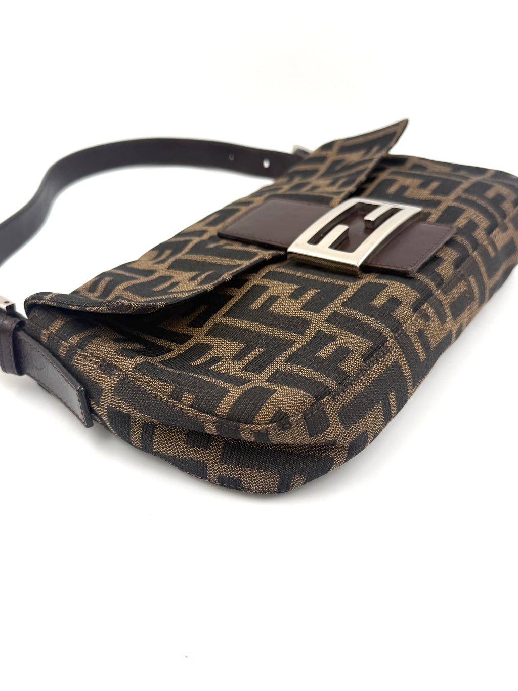 Fendi Baguette Classic Zucca Print Fendi Monogram Pre Owned Authentic