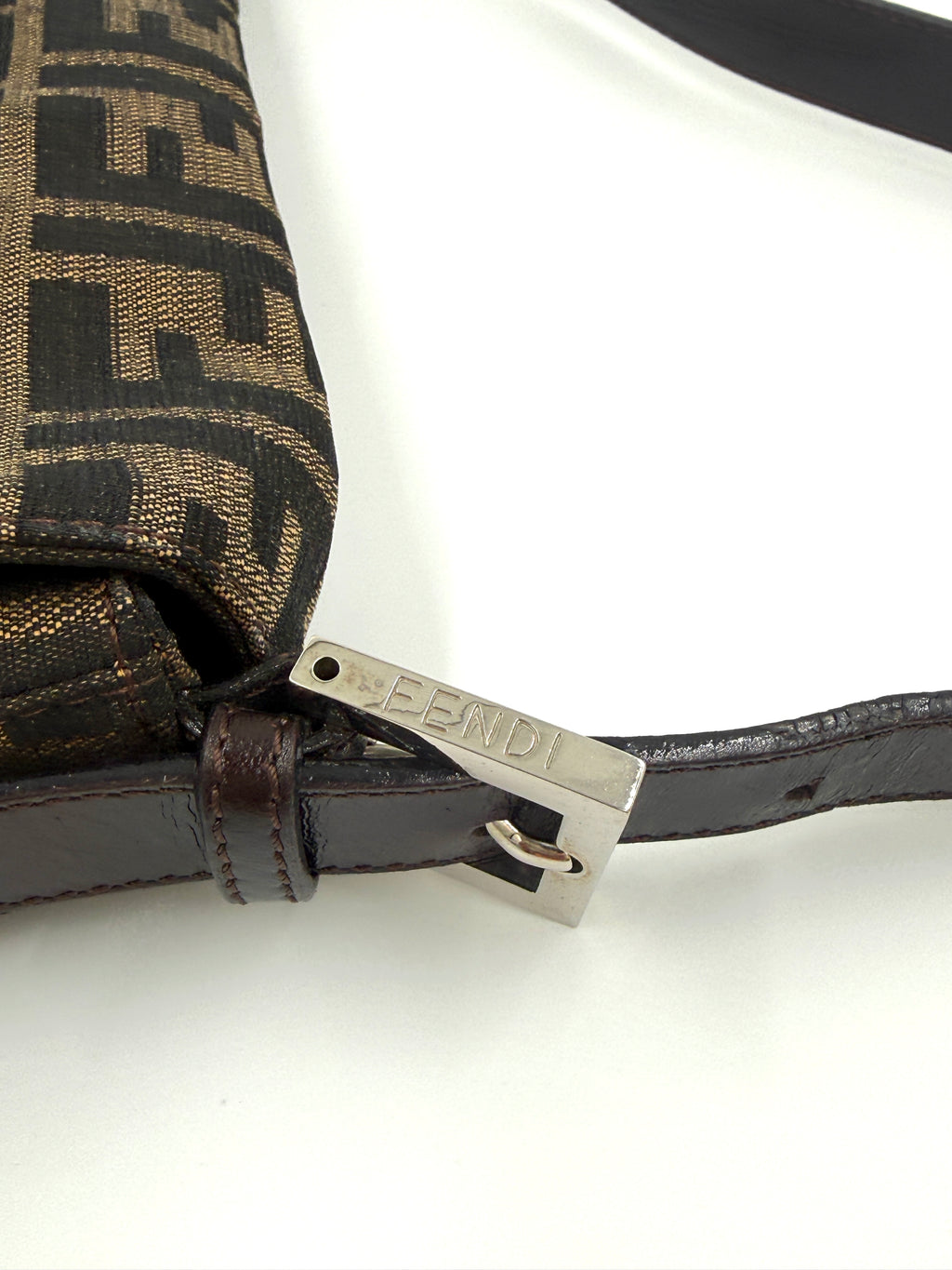 Fendi Baguette Classic Zucca Print Fendi Monogram Pre Owned Authentic