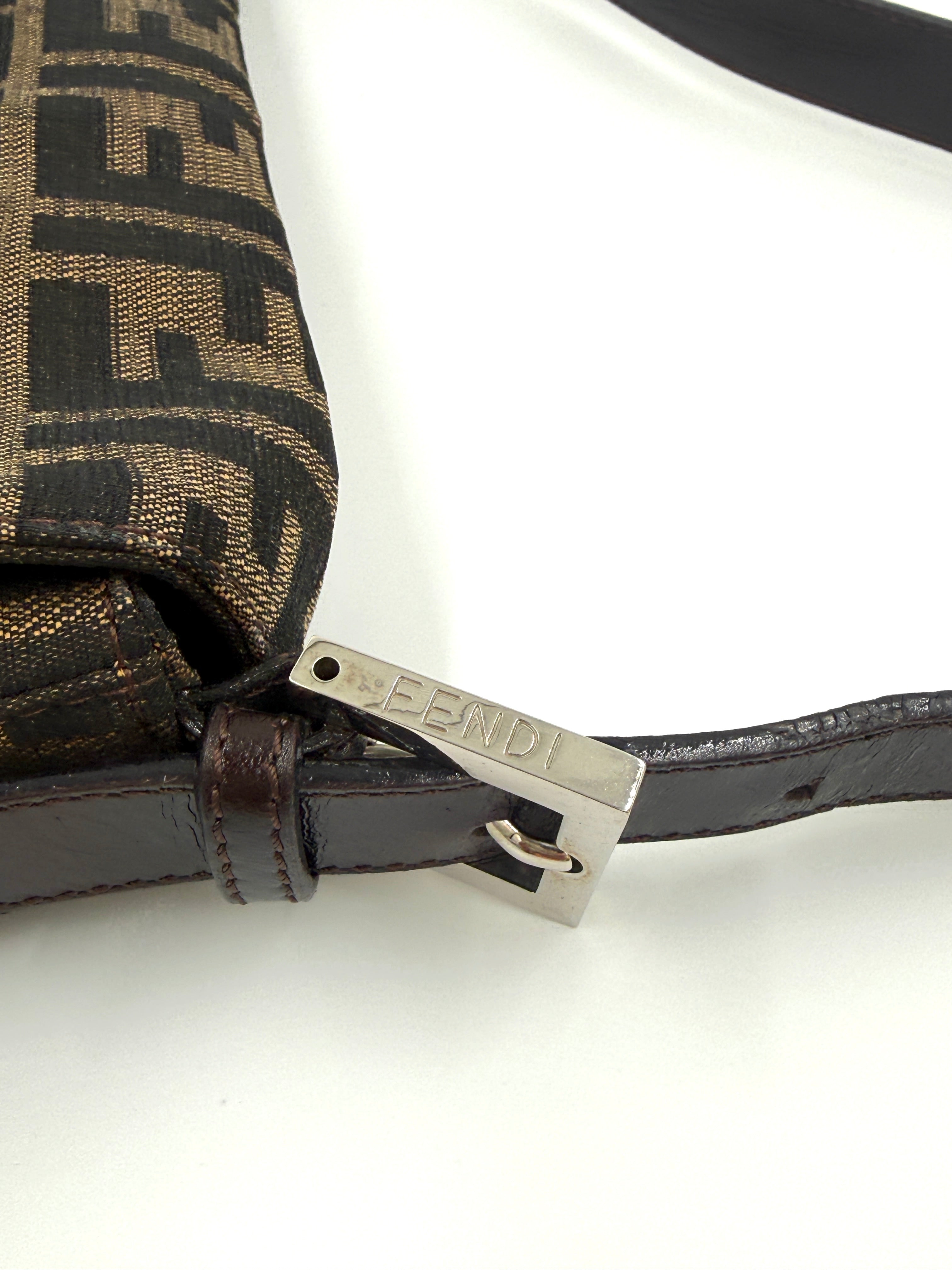 Fendi Baguette Classic Zucca Print Fendi Monogram Pre Owned Authentic