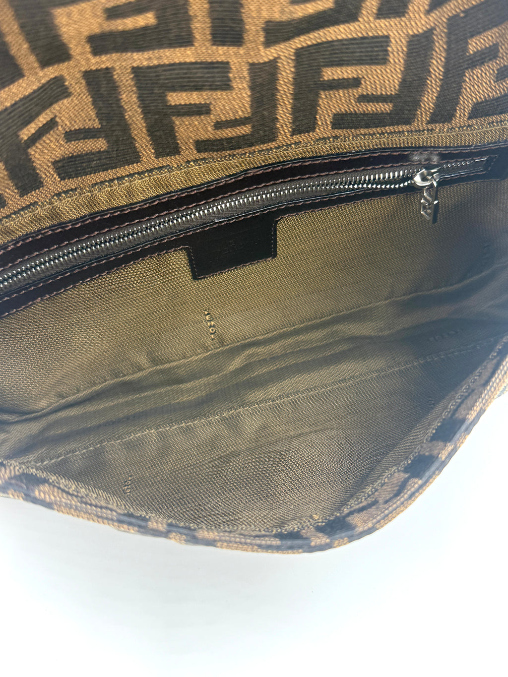 Fendi Baguette Classic Zucca Print Fendi Monogram Pre Owned Authentic