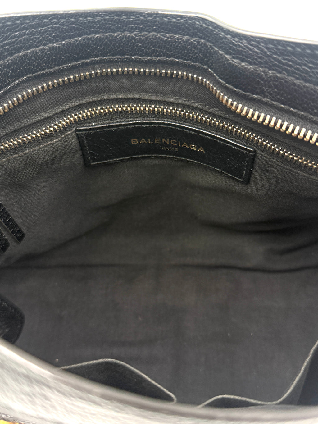 Balenciaga Black Agneau Gold Metallic Edge Classic City Bag Small - Pre Owned Authentic