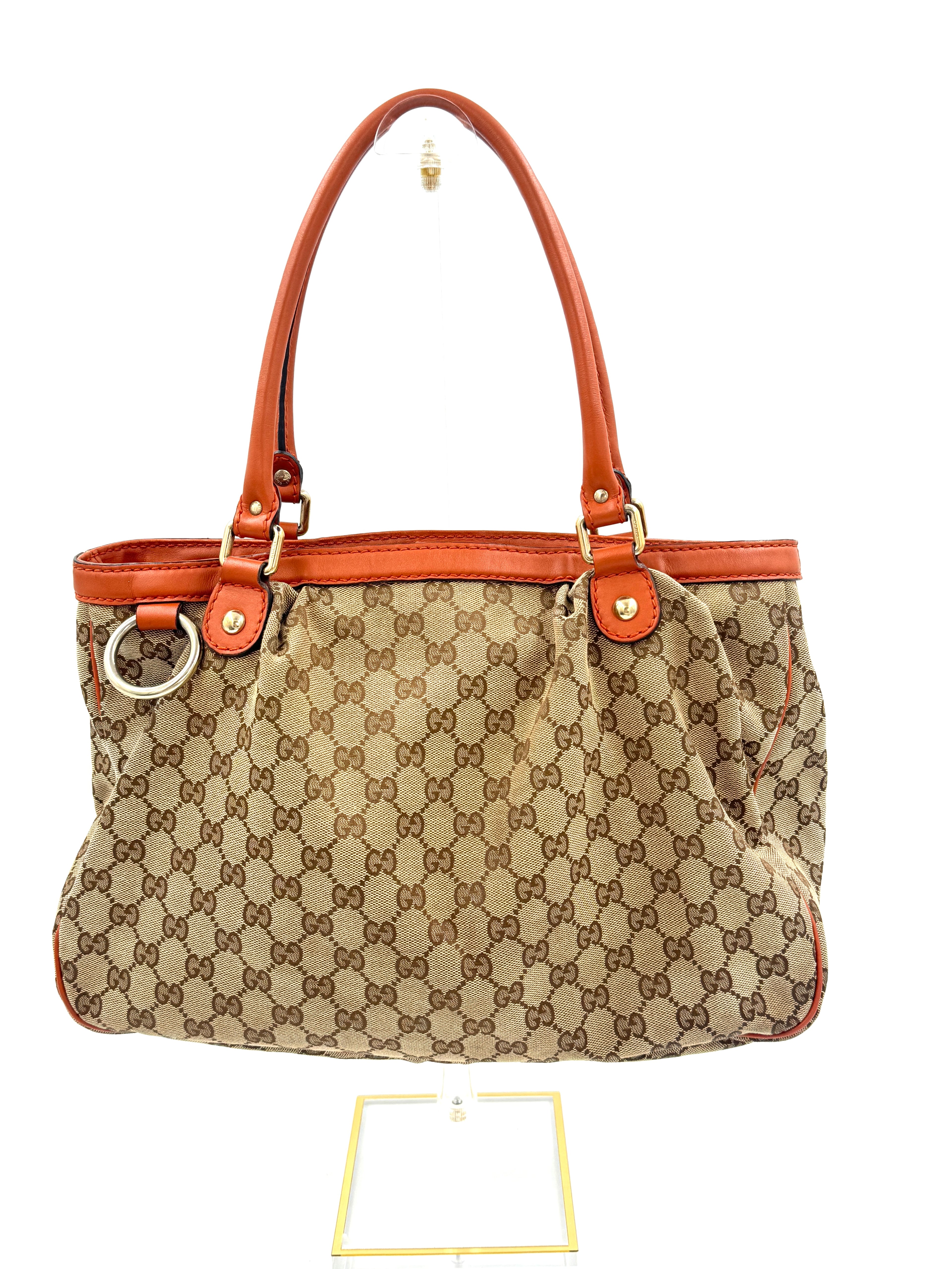 Gucci GG Canvas Sukey Handbag Large - Pre Owned Authentic