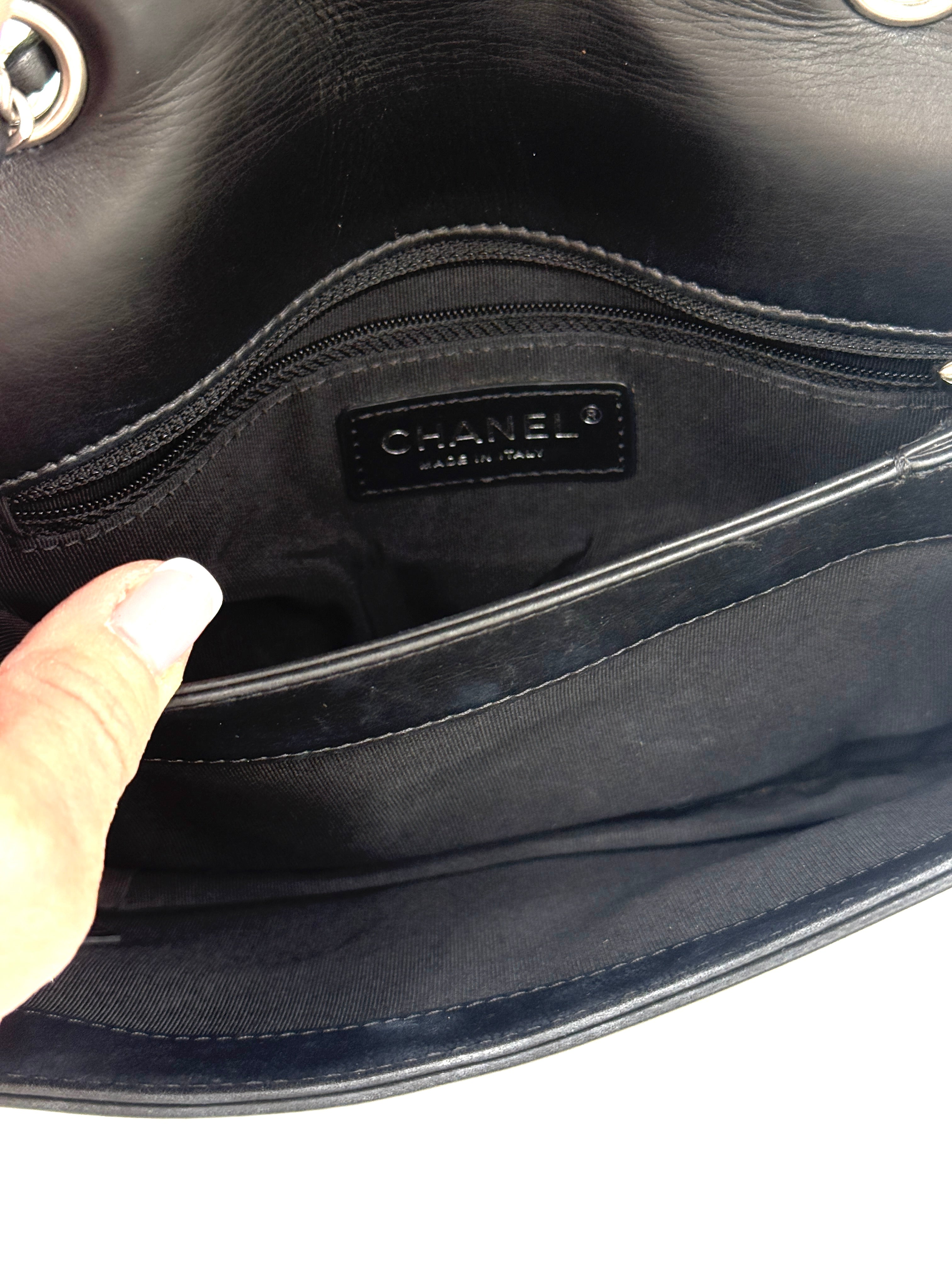 Chanel Studded Chevron CC Flap Bag - Pre Owned Authentic