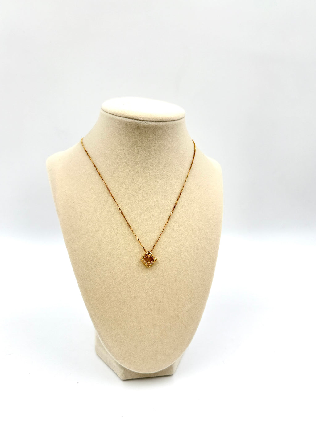 Givenchy Vintage Crystal Pendant Necklace - Pre Owned Authentic