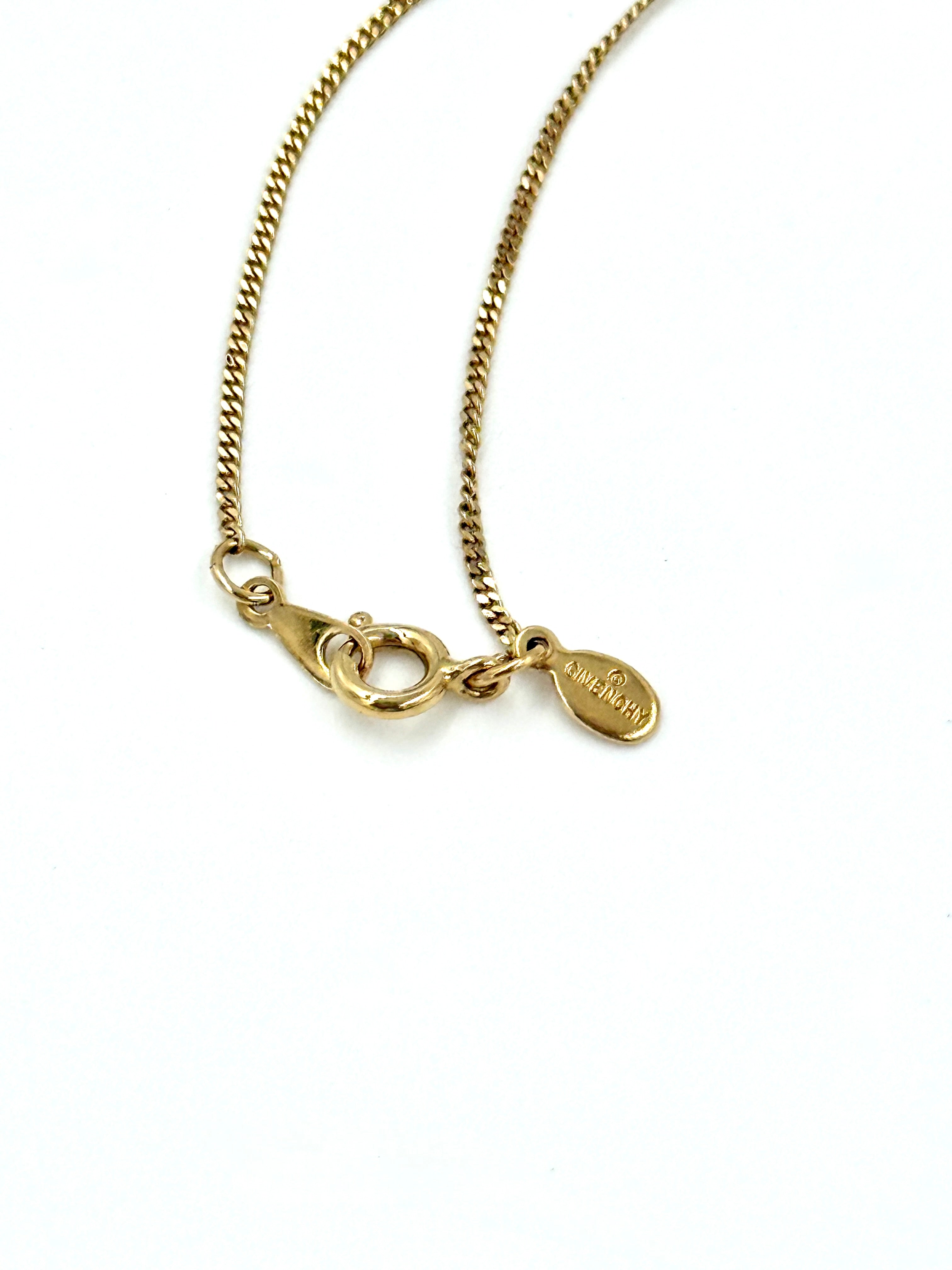 Givenchy Vintage Crystal Pendant Necklace - Pre Owned Authentic