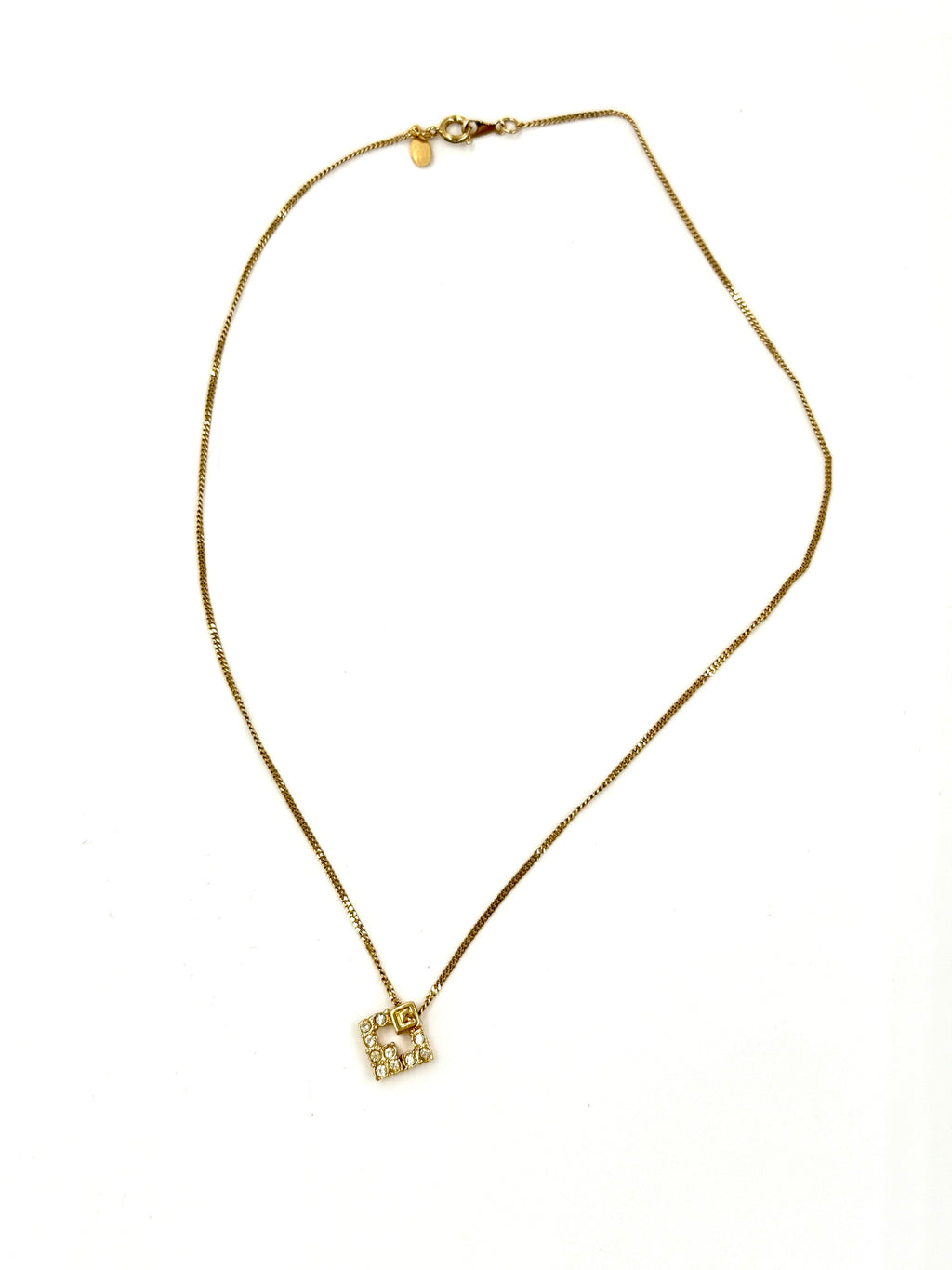 Givenchy Vintage Crystal Pendant Necklace - Pre Owned Authentic