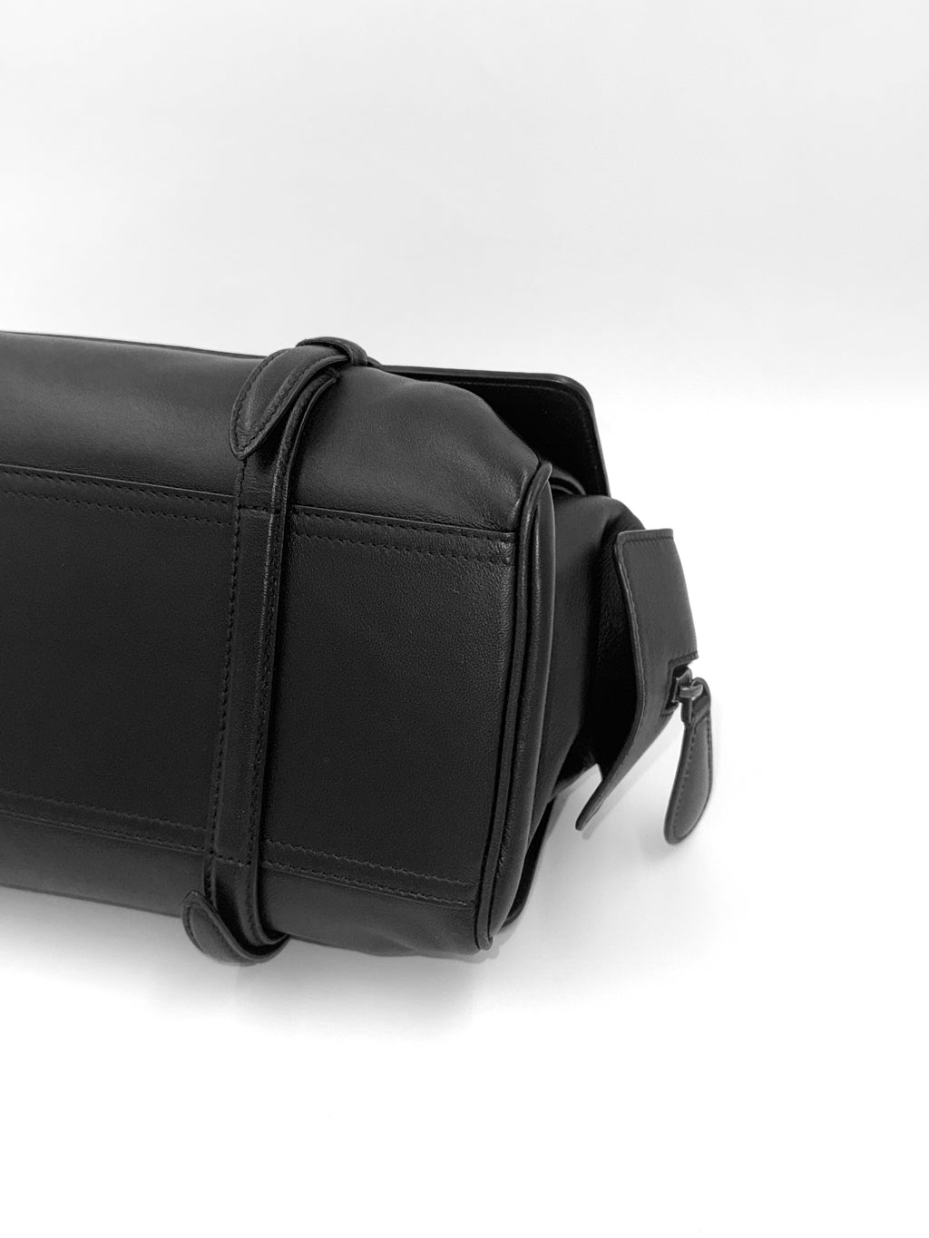 Bottega Veneta Black Intrecciato Woven Nappa Leather Monaco Medium Satchel Bag Pre Owned Authentic