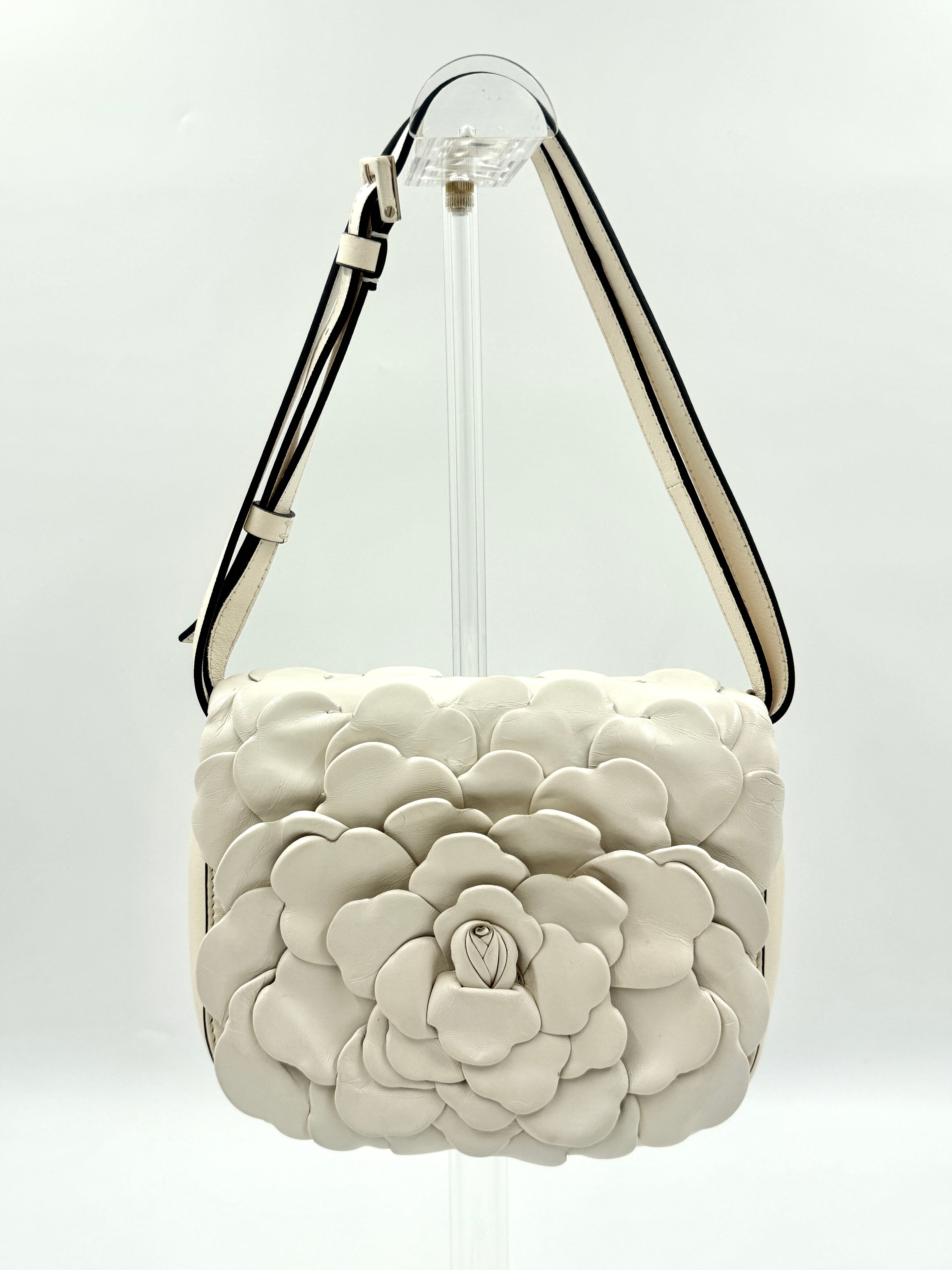 Valentino Ivory Leather 03 Rose Edition Atelier Crossbody/Shoulder Bag Pre Owned Authentic