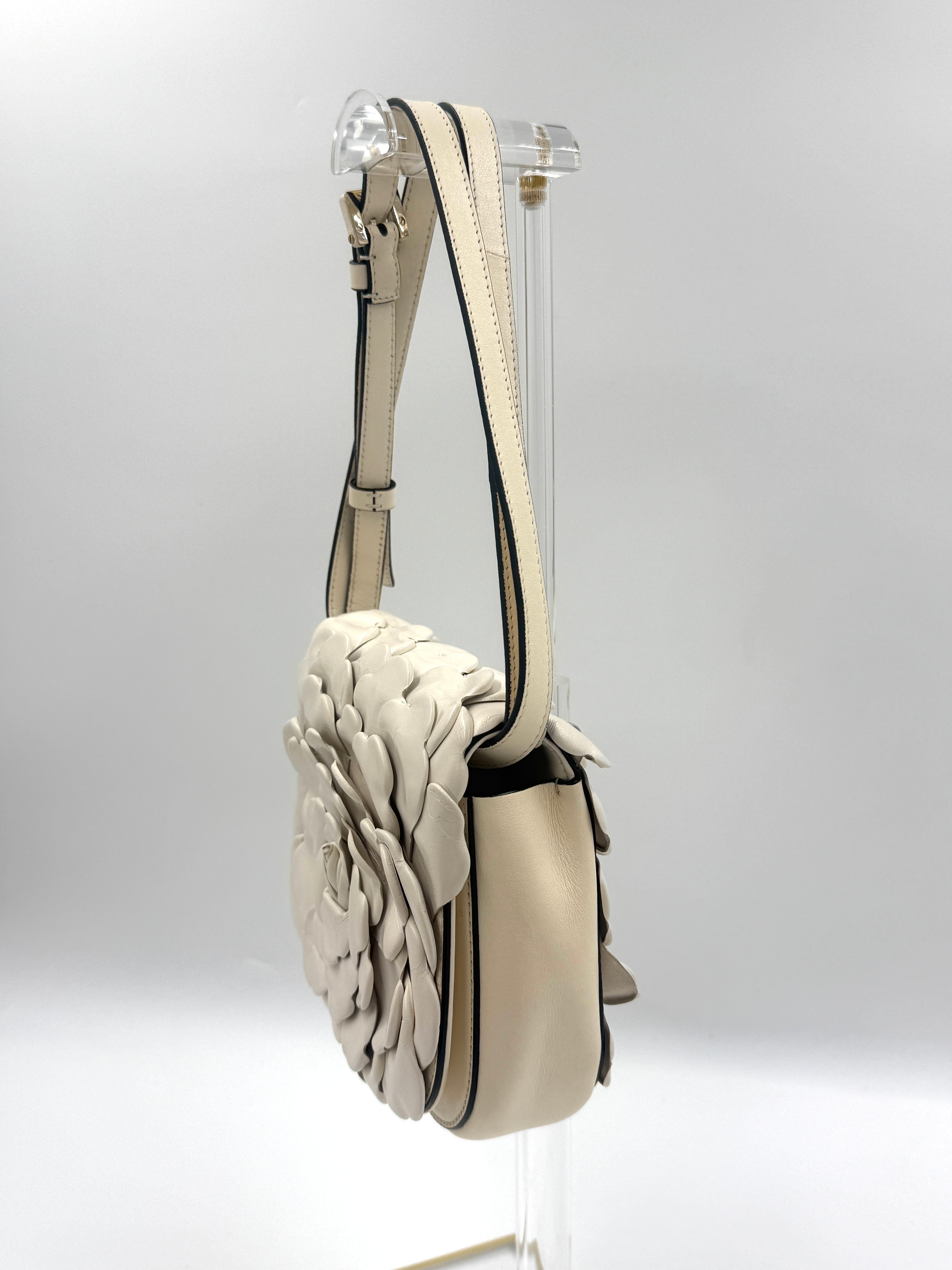 Valentino Ivory Leather 03 Rose Edition Atelier Crossbody/Shoulder Bag Pre Owned Authentic