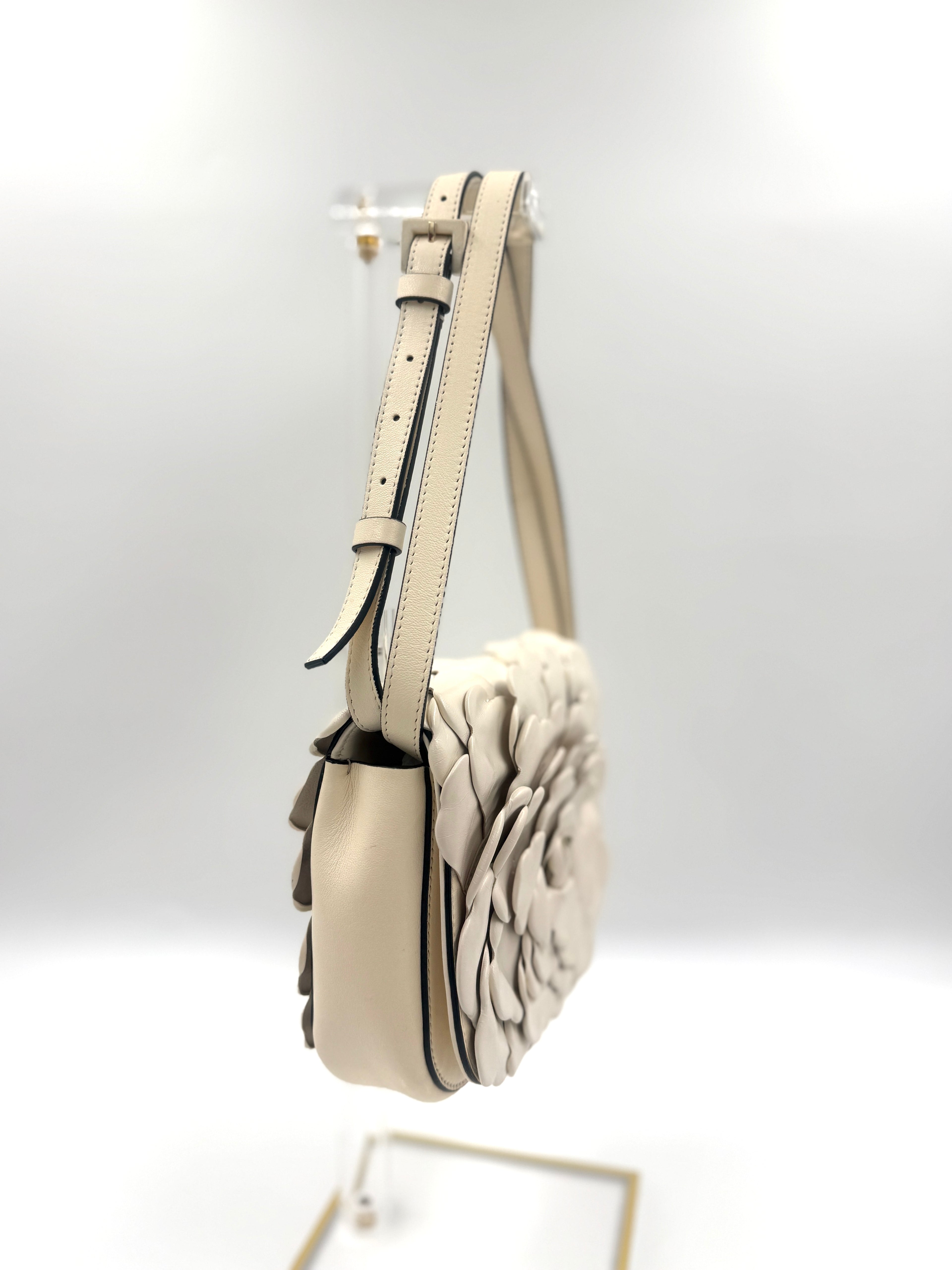 Valentino Ivory Leather 03 Rose Edition Atelier Crossbody/Shoulder Bag Pre Owned Authentic