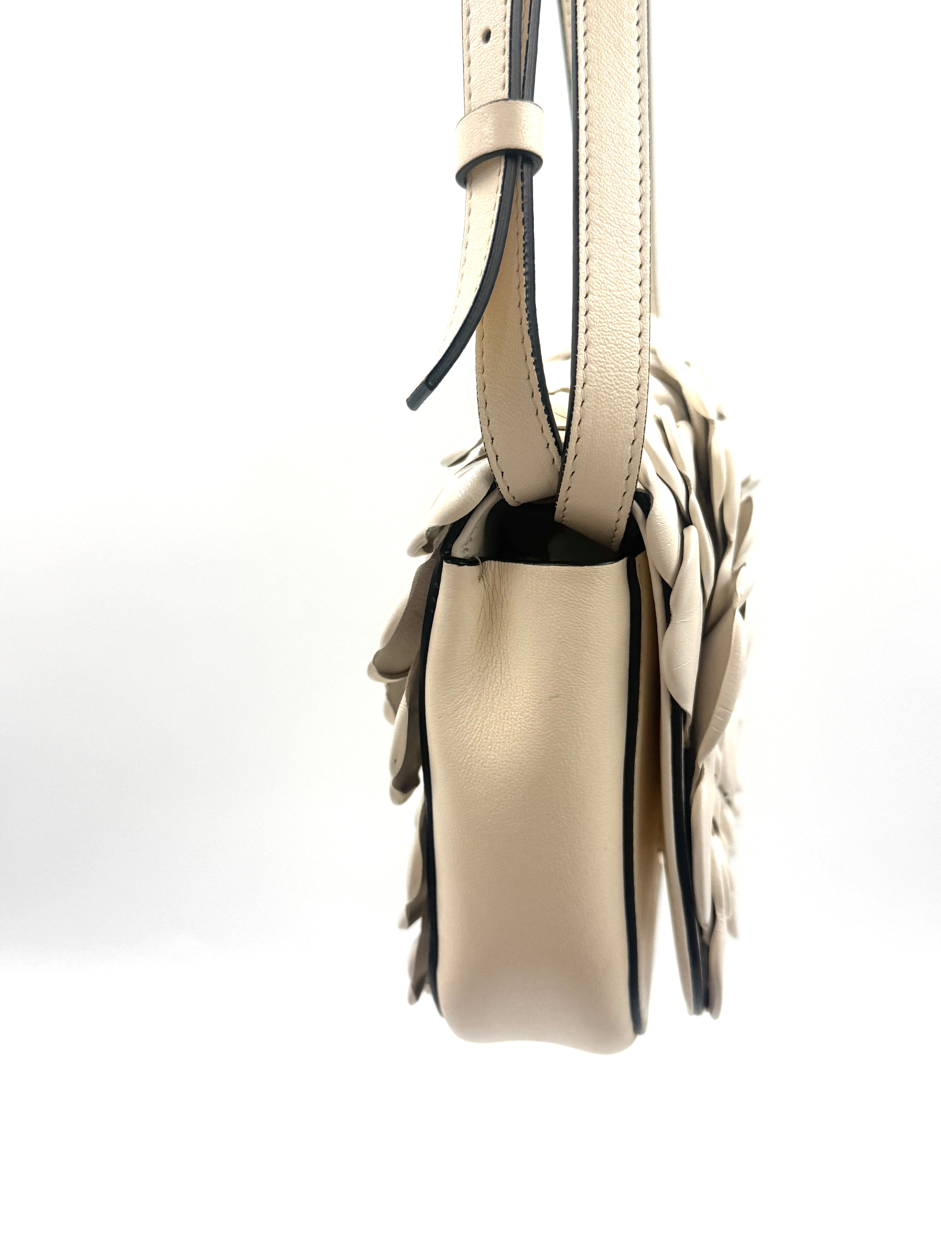 Valentino Ivory Leather 03 Rose Edition Atelier Crossbody/Shoulder Bag Pre Owned Authentic