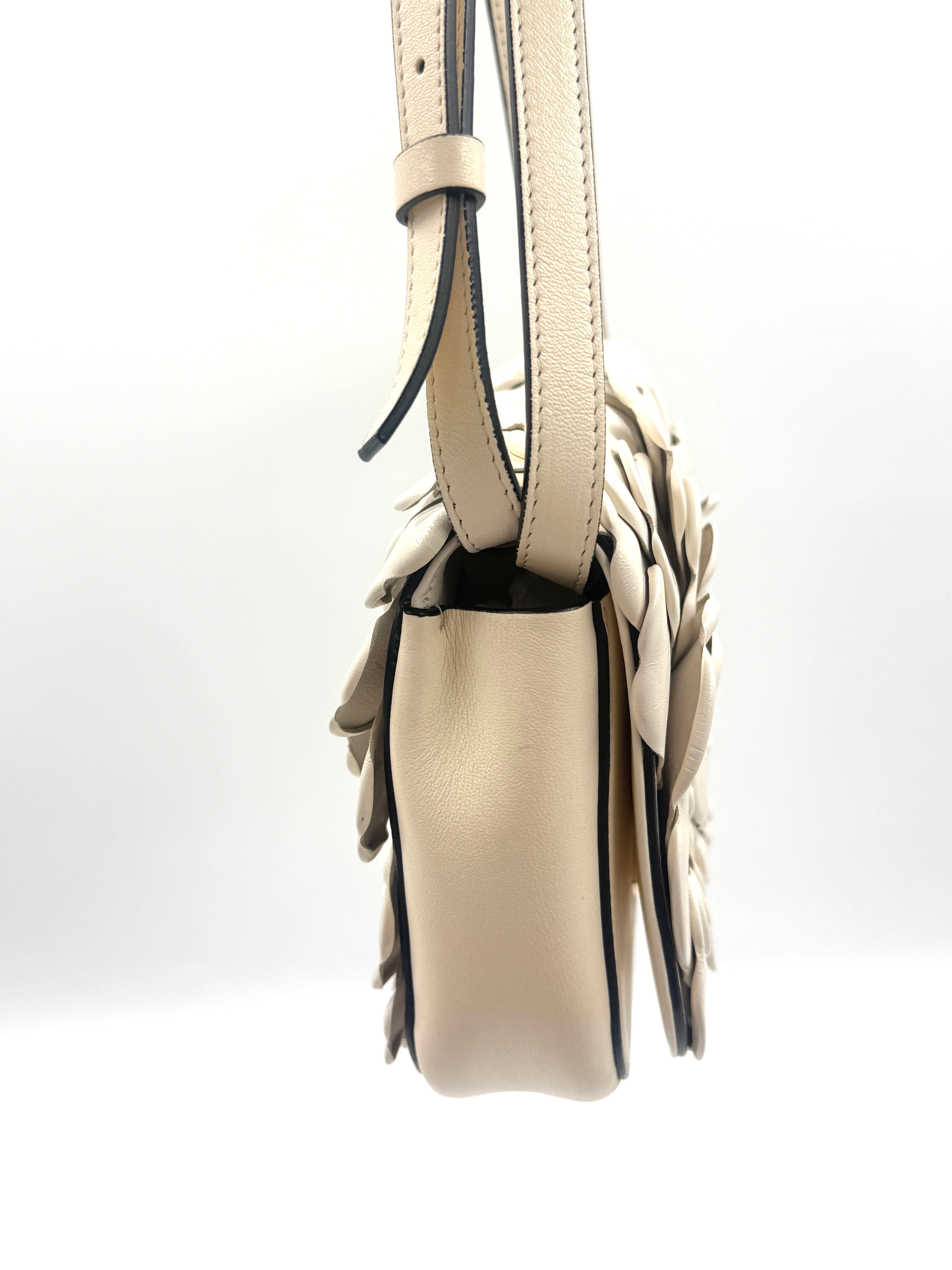 Valentino Ivory Leather 03 Rose Edition Atelier Crossbody/Shoulder Bag Pre Owned Authentic