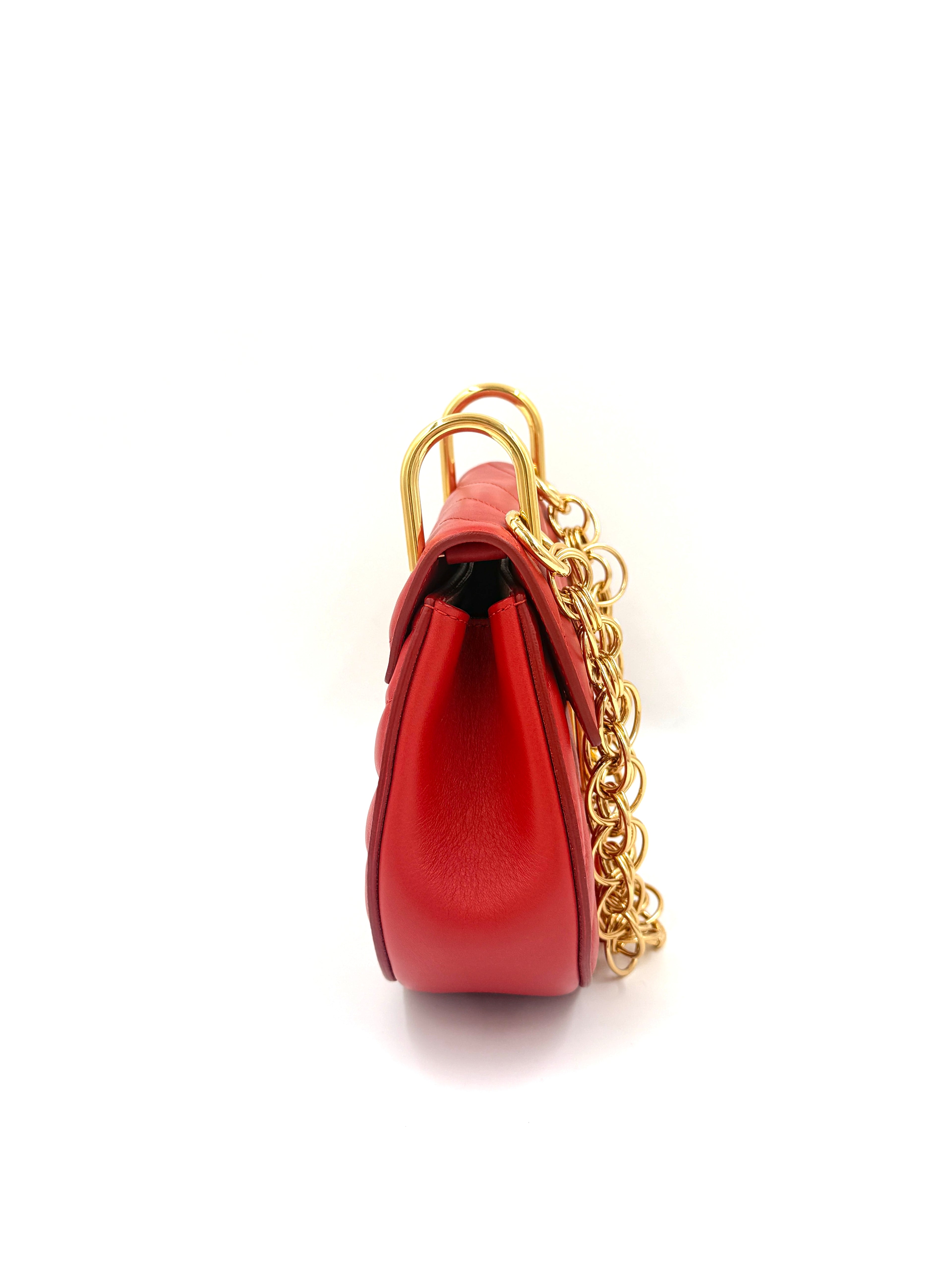 Pre-Owned Chloe Drew Bijoux Shoulder/Crossbody Bag Red - Authenticated