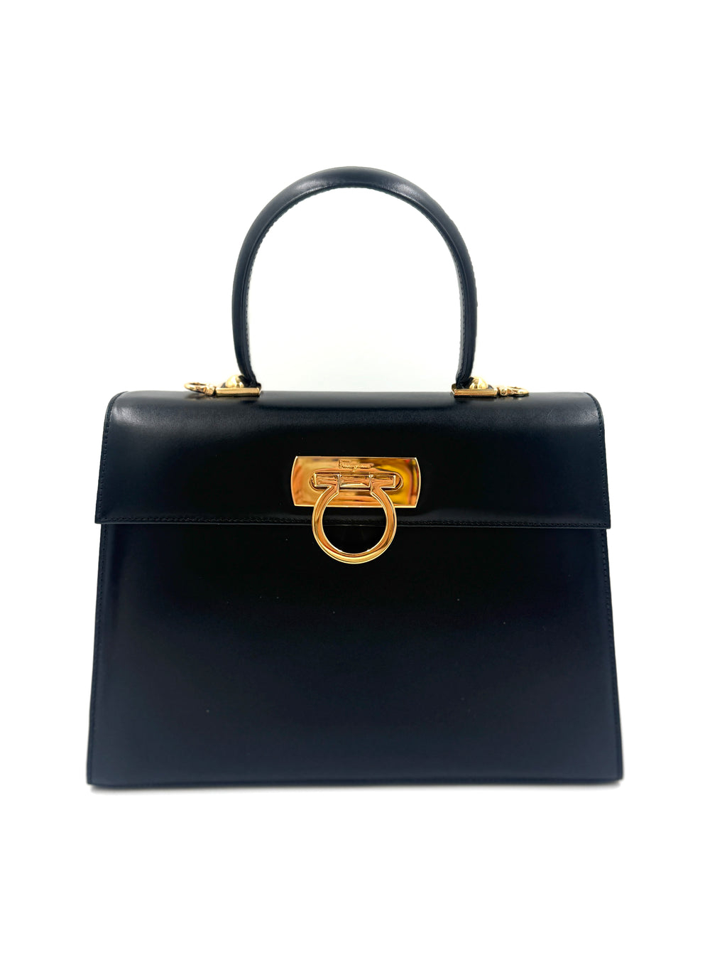 Salvatore Ferragamo Gancini 2 Way Bag - Shoulder/Handle Bag Pre Owned Authentic