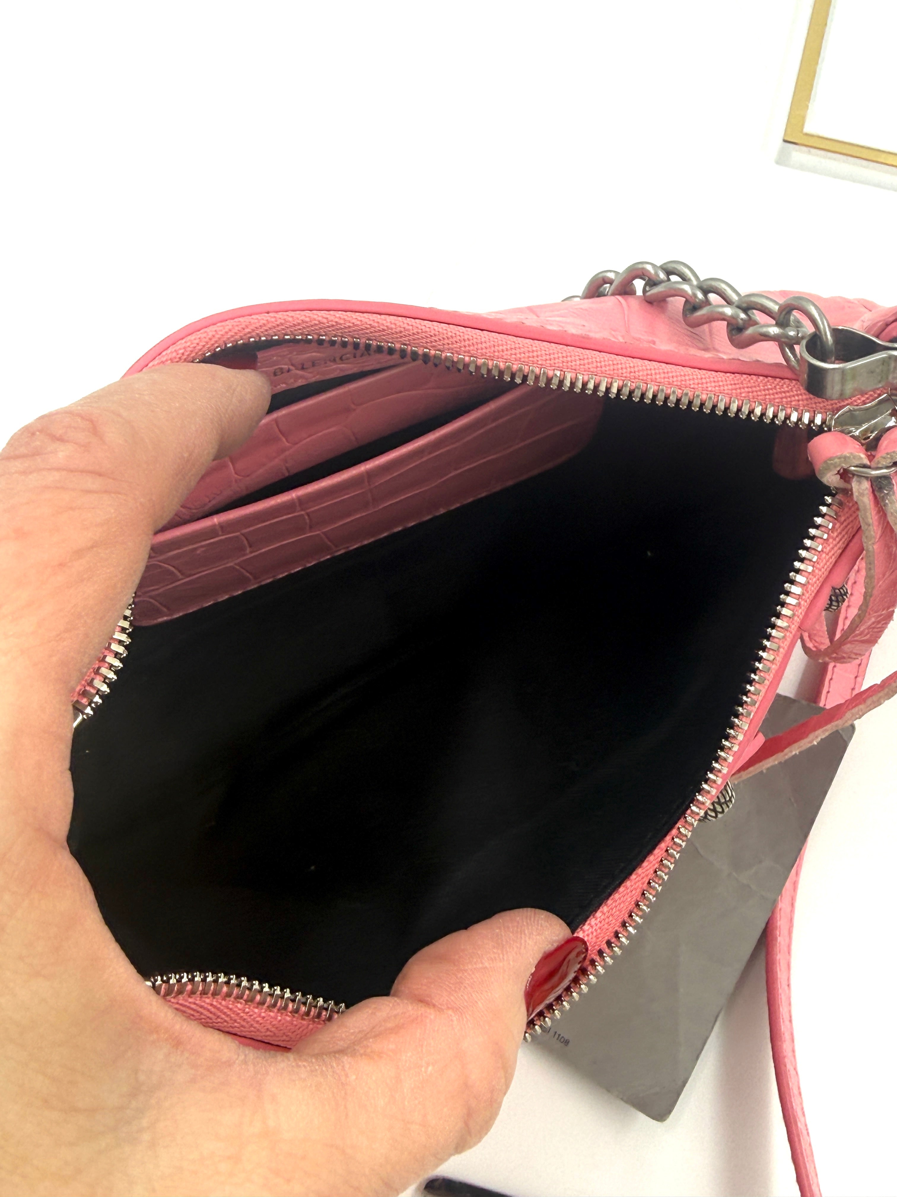 Balenciaga Mini Le Cagole Bag Pink with Tag Pre Owned Authentic