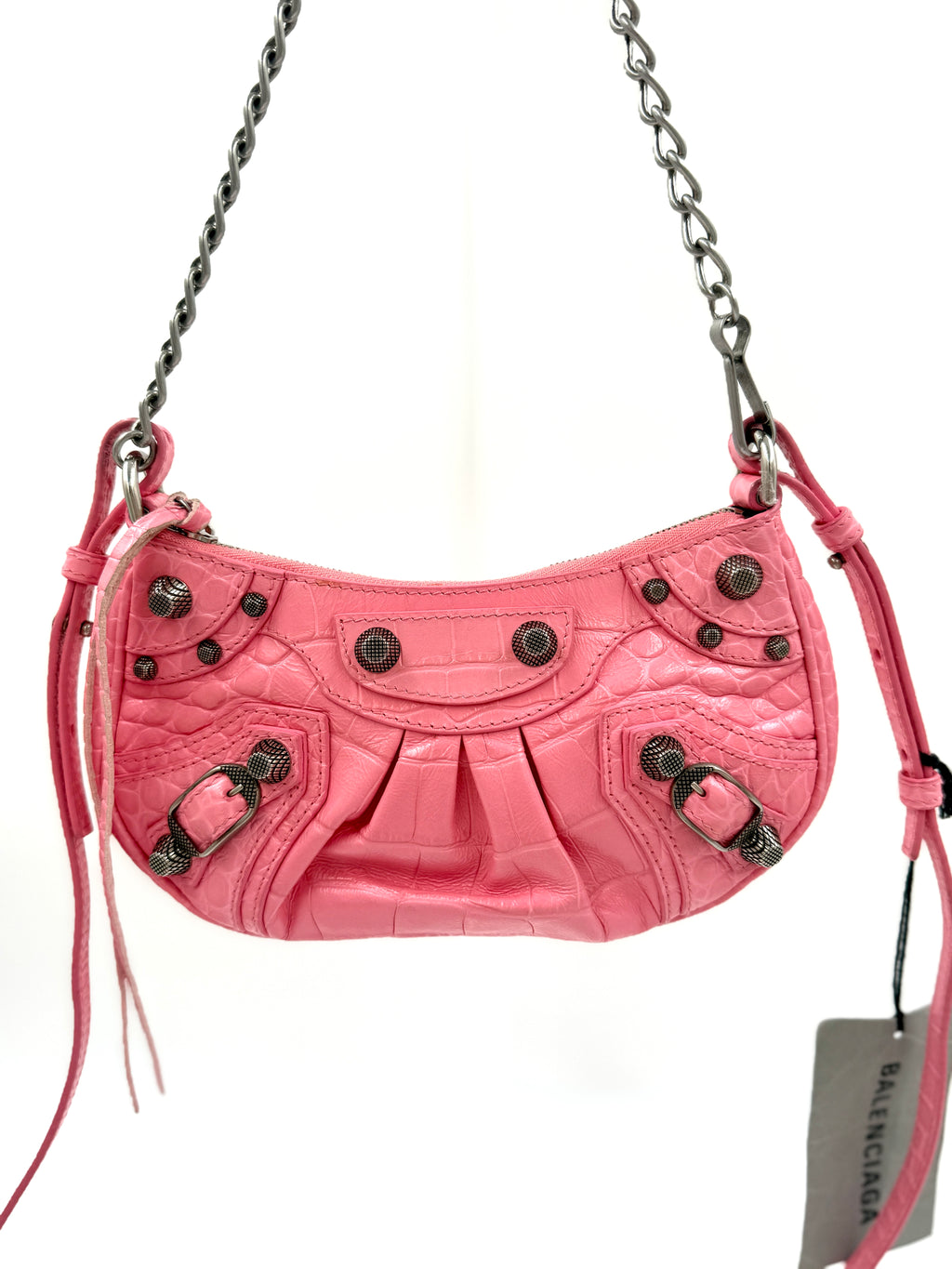 Balenciaga Mini Le Cagole Bag Pink with Tag Pre Owned Authentic