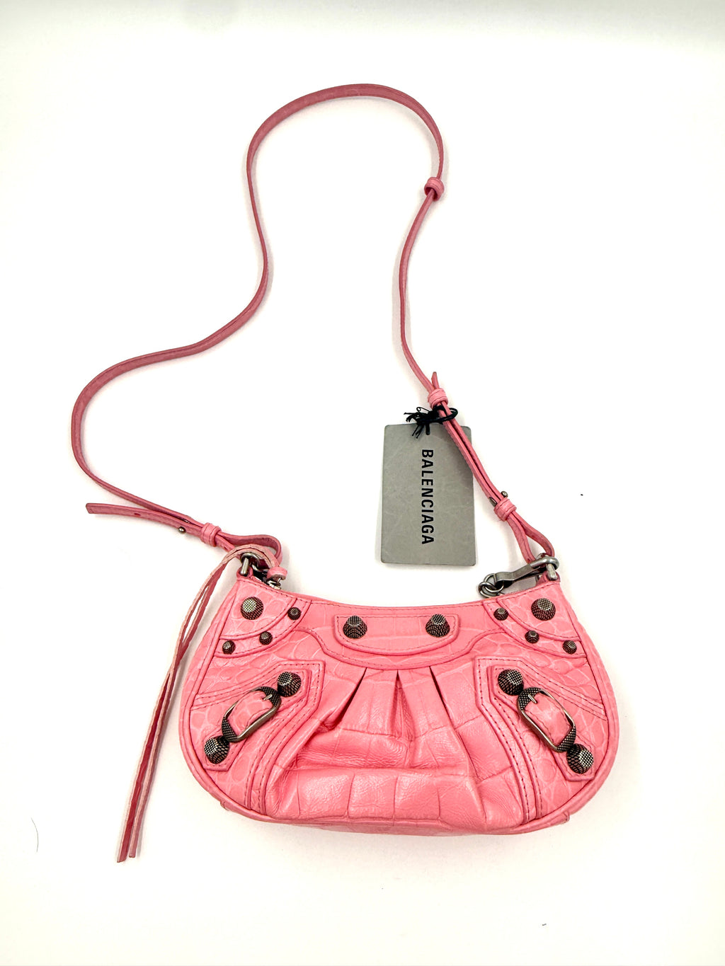 Balenciaga Mini Le Cagole Bag Pink with Tag Pre Owned Authentic