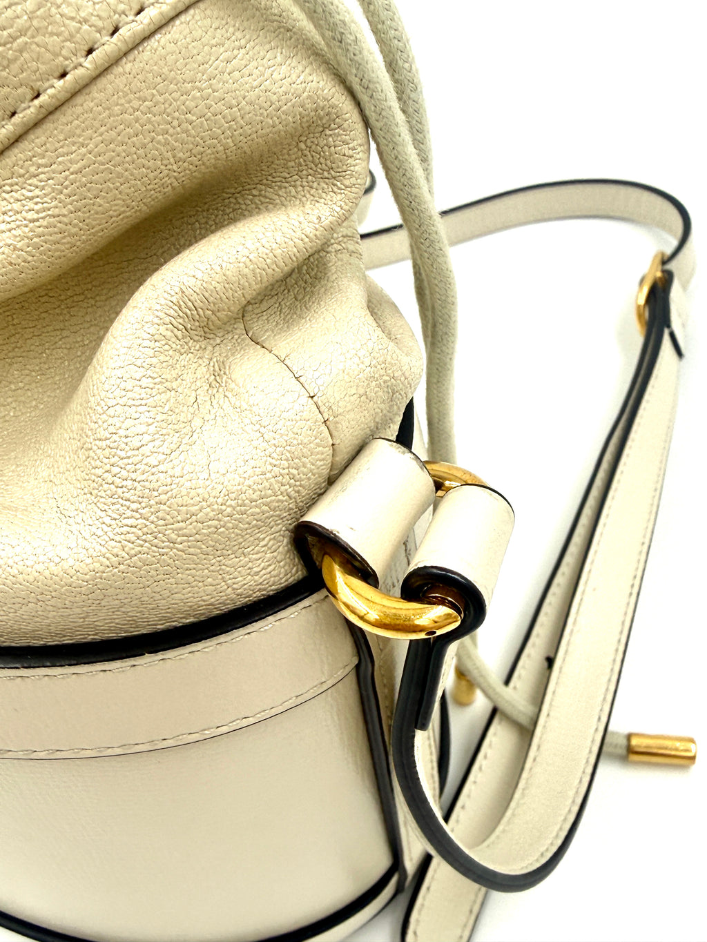 Gucci Leather Horsebit 1955 Bucket Bag with Crossbody Strap Pre Owned Authentic