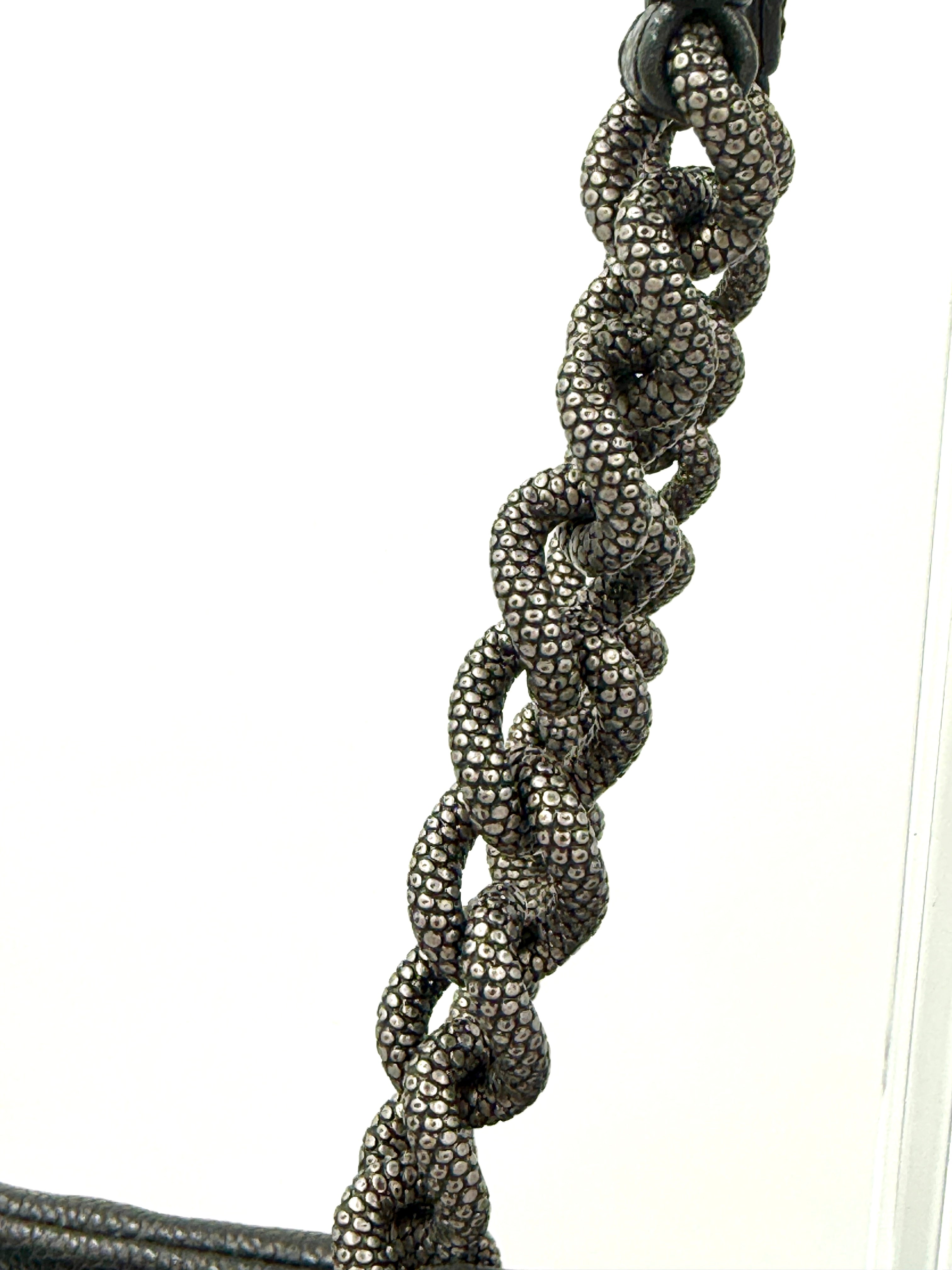 Chanel 31 Tote Charcoal Caviar Leather Medium Pre-Owned Authentic