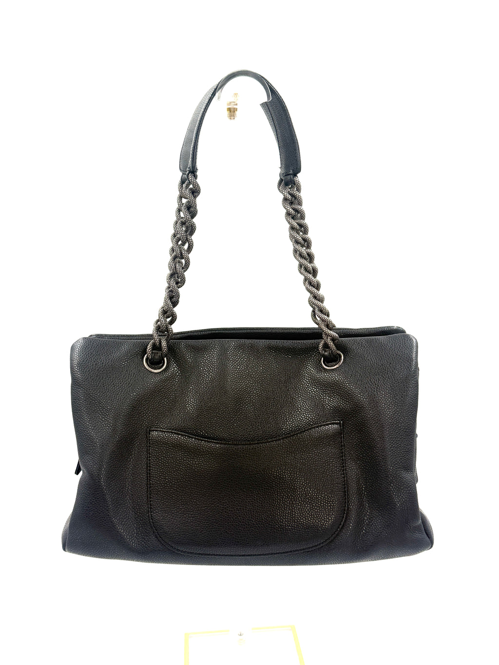 Chanel 31 Tote Charcoal Caviar Leather Medium Pre-Owned Authentic