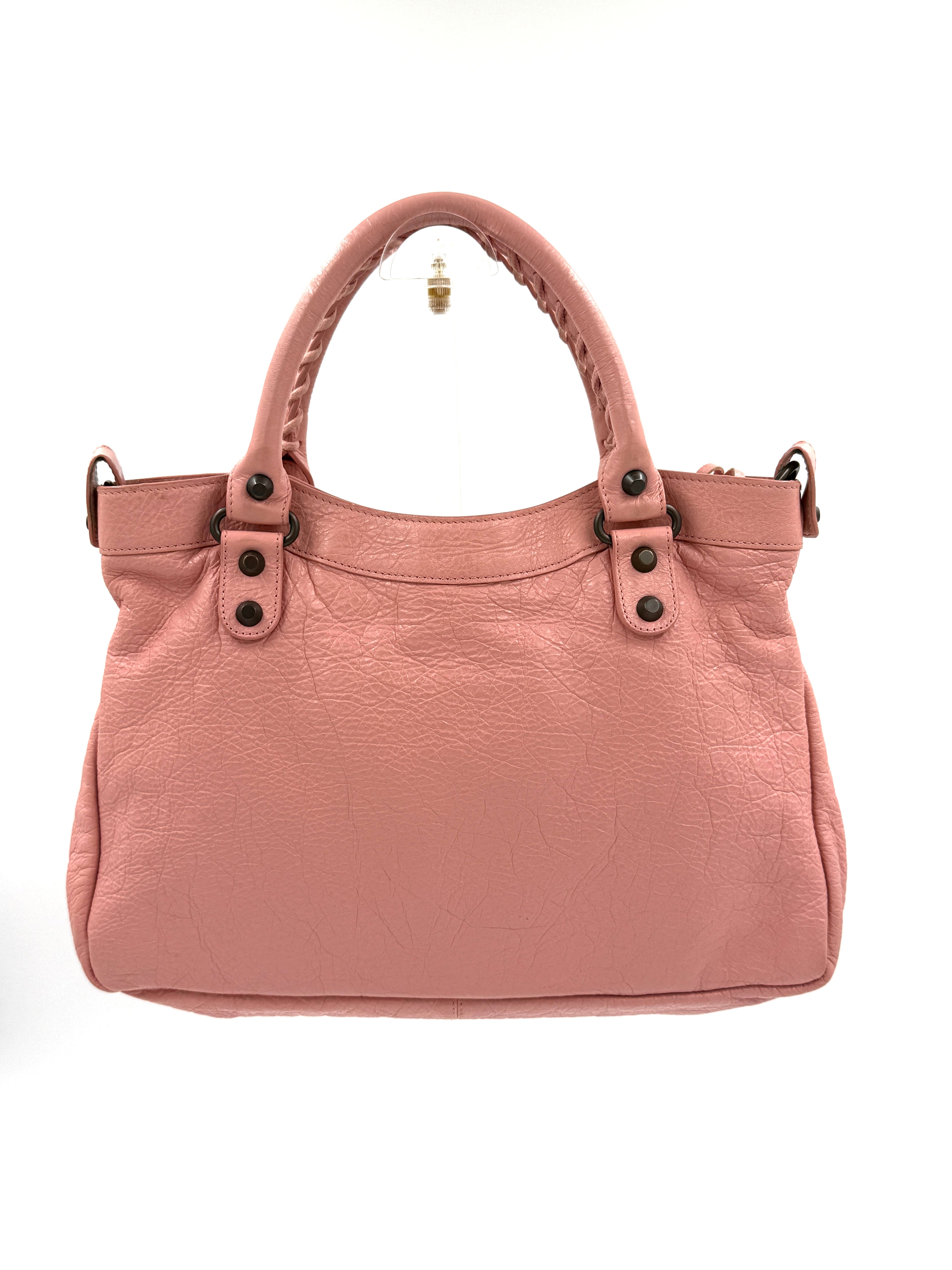 Balenciaga Pink Agneau Classic City Bag Pre Owned Authentic