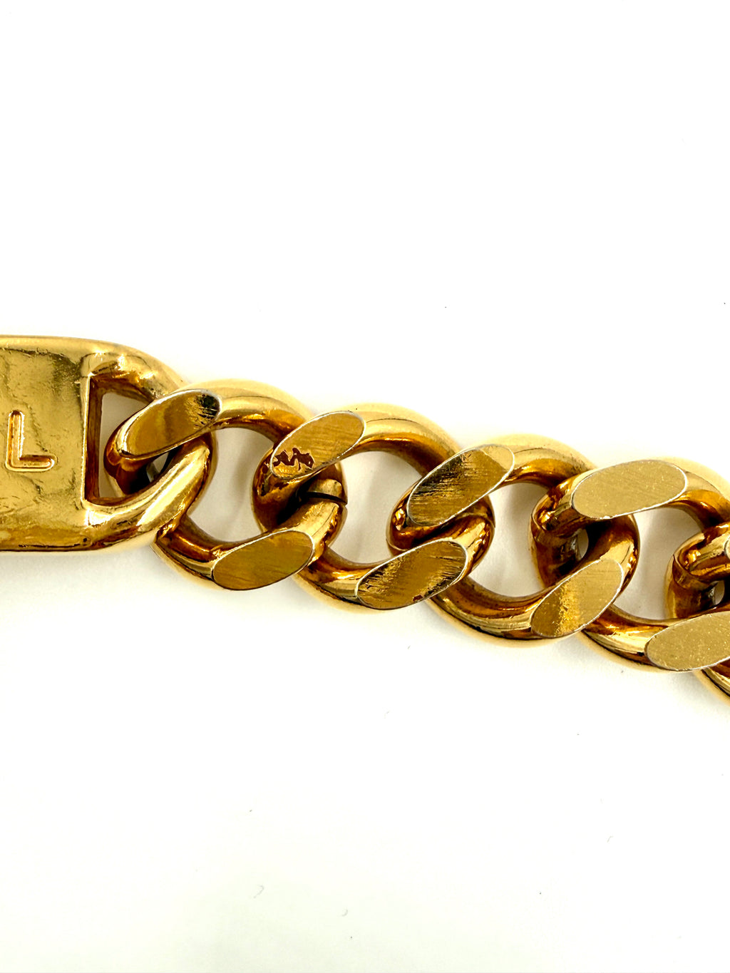 CHANEL Rue Cambon Medallion Gold Chain Belt Pre Owned Authentic