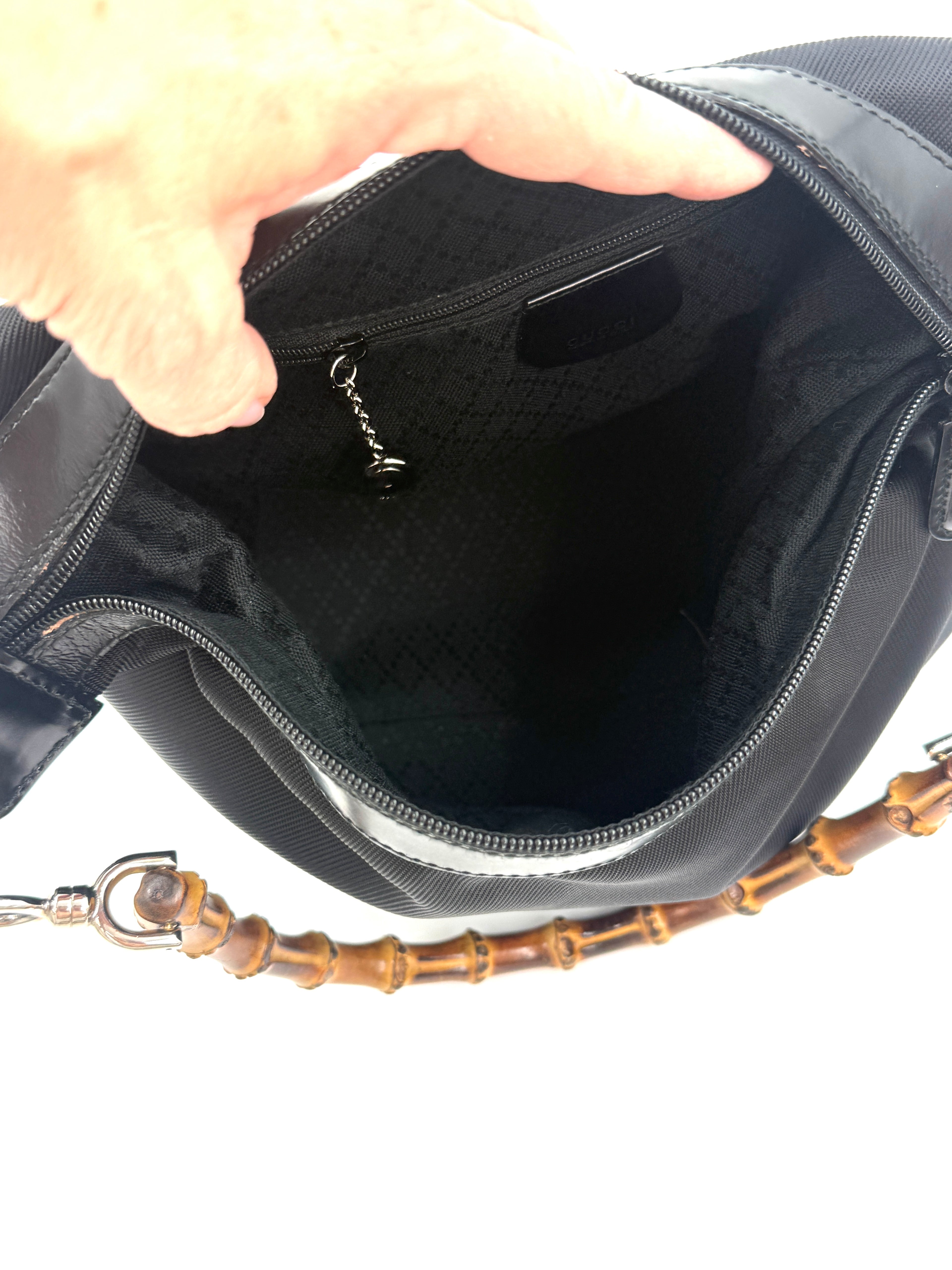 Gucci Vintage Bamboo Handle Shoulder Bag Like New Pre Owned Authentic