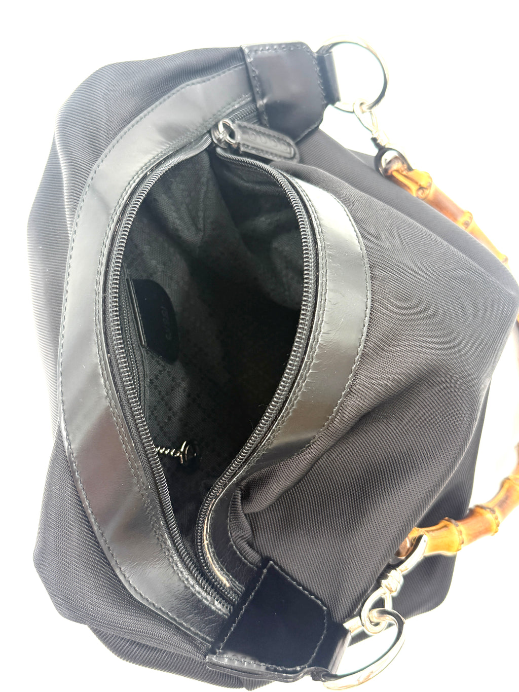 Gucci Vintage Bamboo Handle Shoulder Bag Like New Pre Owned Authentic