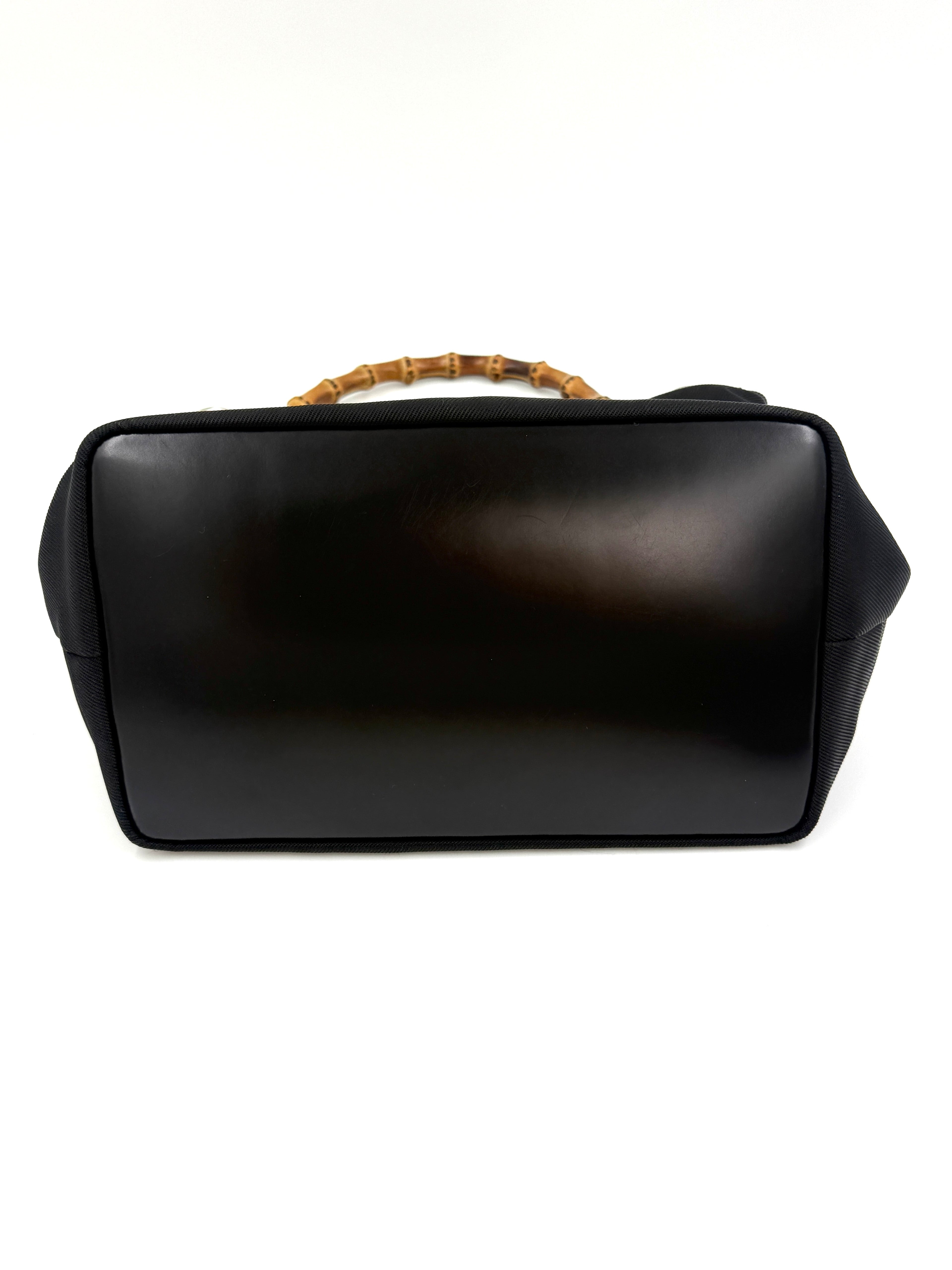 Gucci Vintage Bamboo Handle Shoulder Bag Like New Pre Owned Authentic